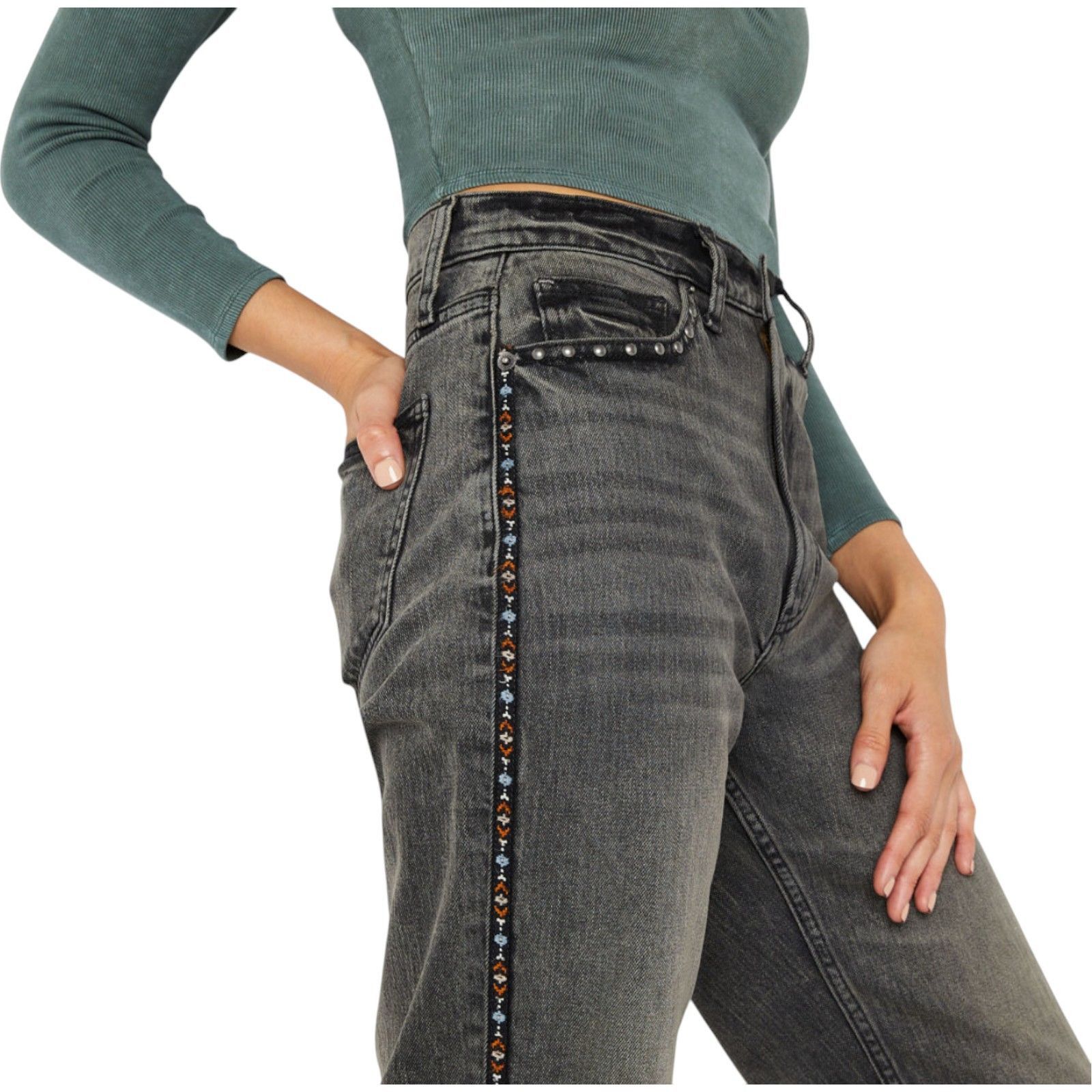 Arizona Jean Co. Arizona - Juniors Women's Vintage Highest Rise Straight Leg Size 25" / US 0 / IT 36 - 15 Thumbnail