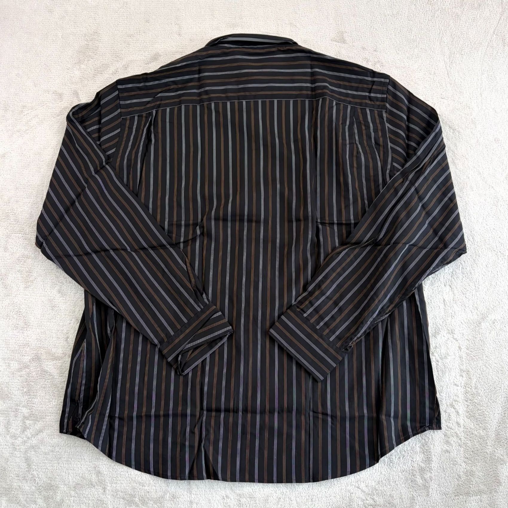 Todd Snyder Todd Snyder Rayon Big Shirt in Black Striped Men Large Designer Relaxed NWT 80 Size US L / EU 52-54 / 3 - 6 Thumbnail