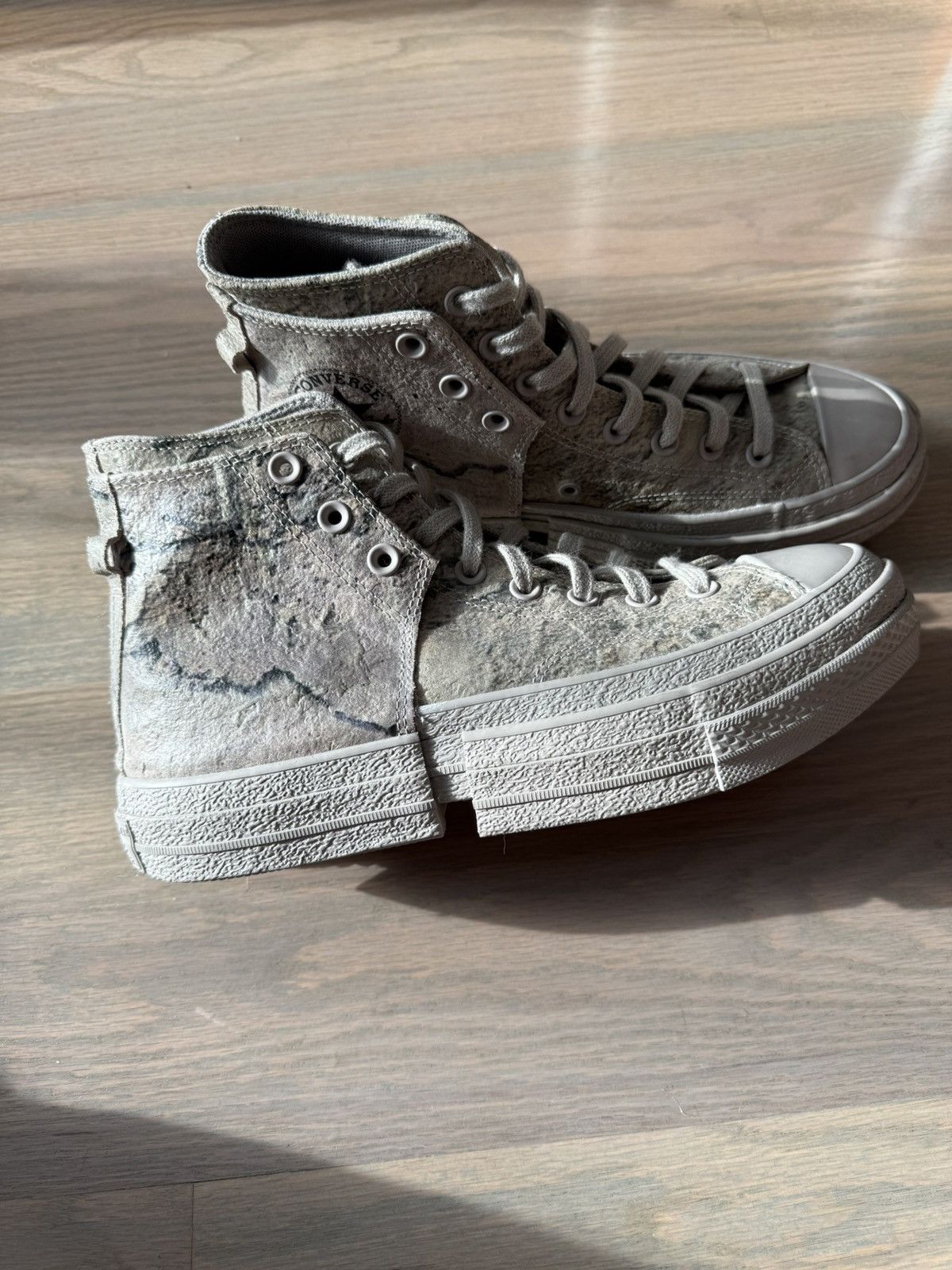 Converse × Feng Chen Wang Feng Chen Wang x Converse 2-in-1 High 'Concrete Grey' Size US 8.5 / EU 41-42 - 2 Thumbnail