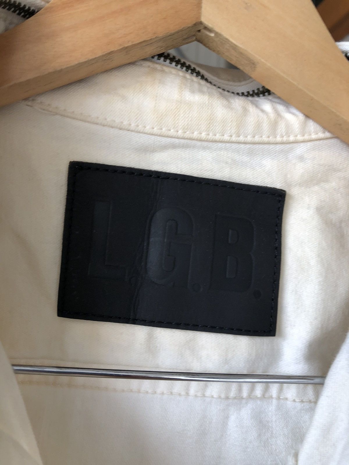 Le Grande Bleu (L.G.B.) Authentic❗️Le Grande Bleu LGB Splash Distressed Denim Jacket Size US XS / EU 42 / 0 - 12 Thumbnail