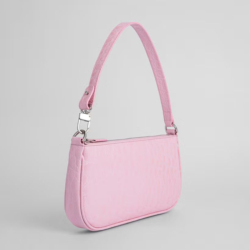 By Far o1mle1224 Size : OS/Rachel Croco Shoulder Bag in Pink Size ONE SIZE - 2 Thumbnail