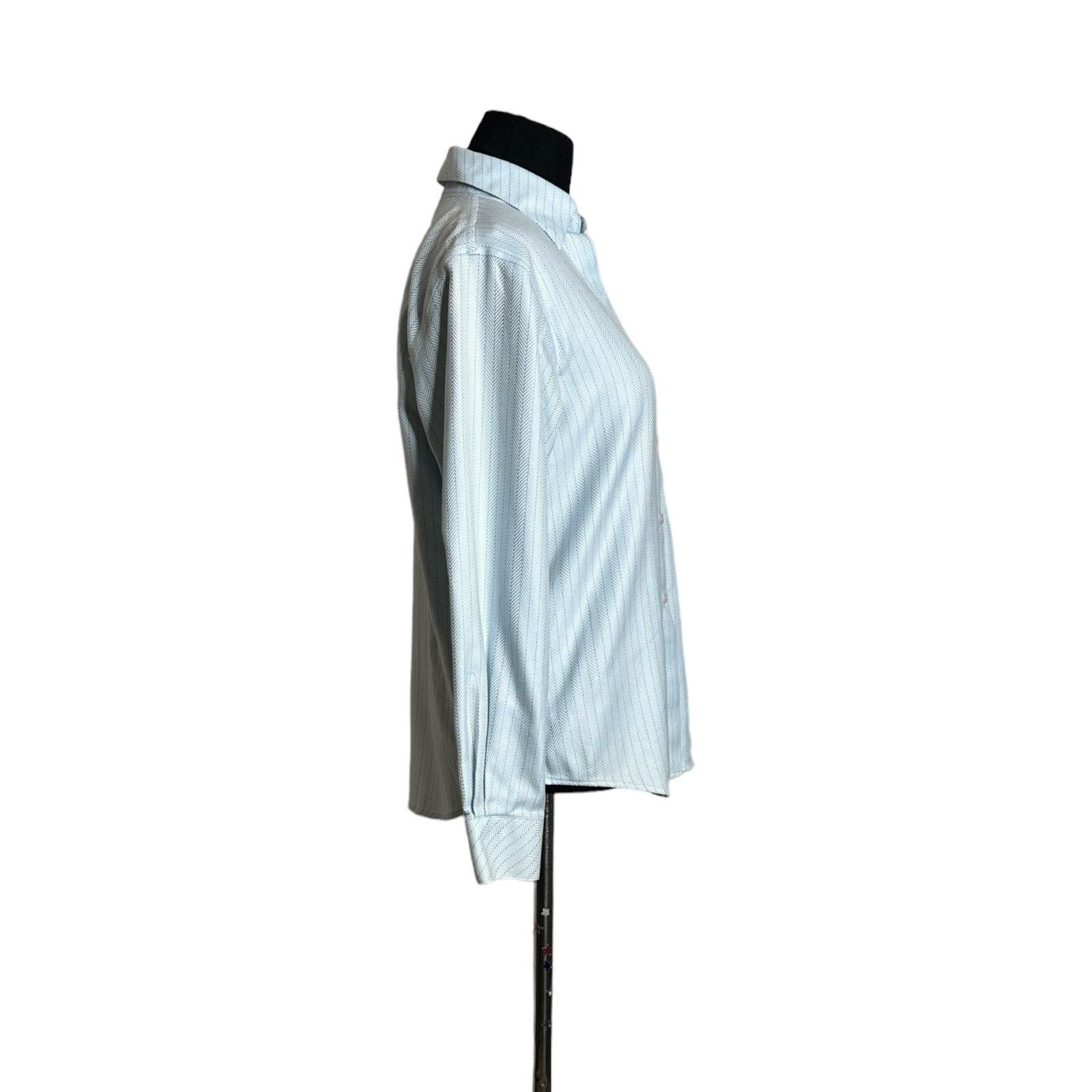 Talbots Talbots baby blue long sleeves button shirt size 2 Size XS / US 0-2 / IT 36-38 - 6 Thumbnail