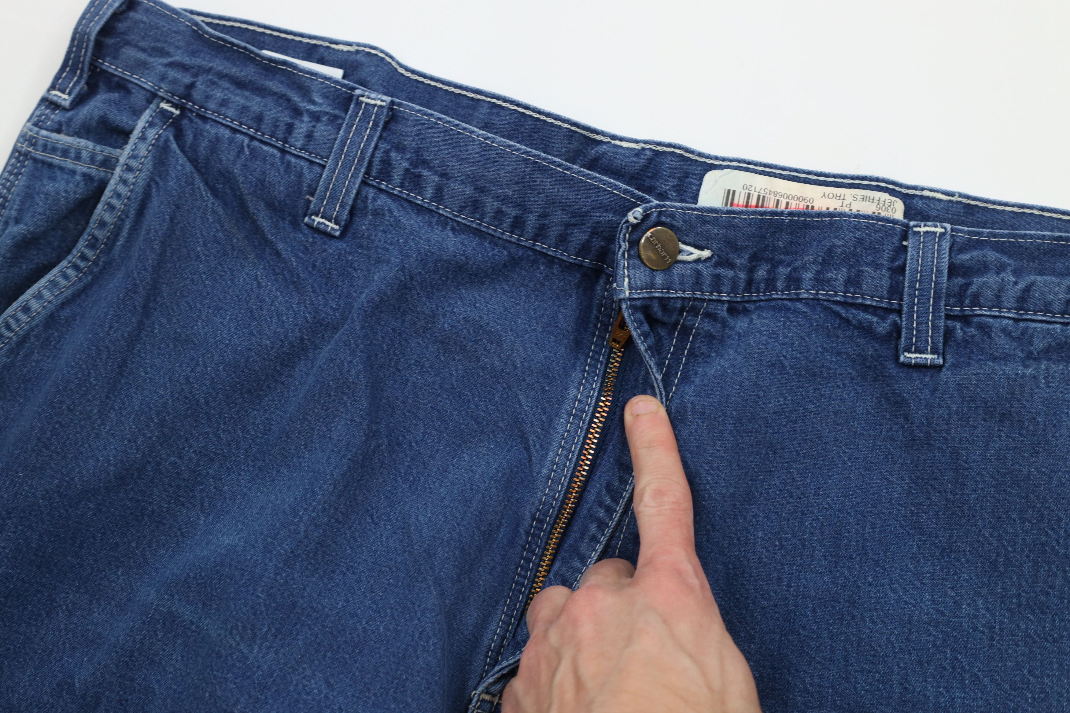 Carhartt × Vintage Vintage Carhartt Out Wide Leg Dungaree Denim Jeans Blue Size US 40 / EU 56 - 6 Thumbnail