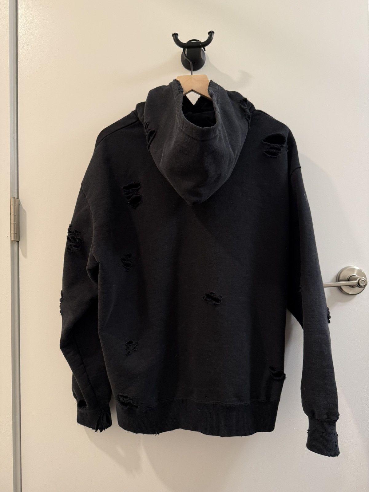 Flagstuff Black Damaged Hoodie Size US M / EU 48-50 / 2 - 9 Thumbnail