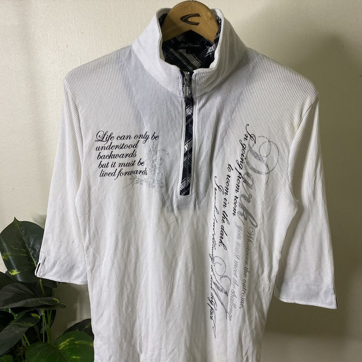 If Six Was Nine × Japanese Brand × Seditionaries Mind Games Seditionaries Poem Cyber Gothic Punk Half Zipper Size US S / EU 44-46 / 1 - 2 Thumbnail