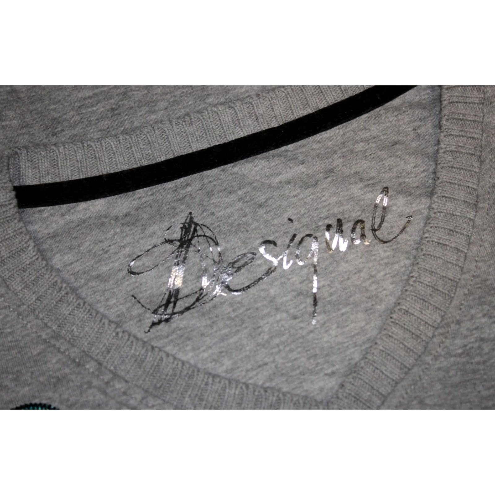 Desigual Desigual womens grey jumper pullover Size M Size M / US 6-8 / IT 42-44 - 6 Thumbnail