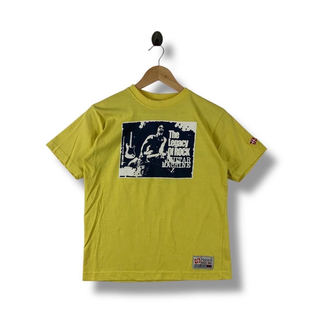 Hanes Vintage 90s JIMI HENDRIX guitarist printed tee Size XS / US 0-2 / IT 36-38 - 1 Thumbnail