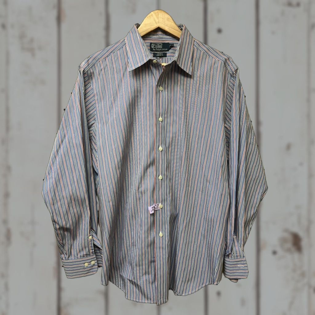 Ralph Lauren Polo Ralph Lauren Dress Shirt 16.5 34/35 Multicolor Long Sleeve Classic Fit Button Collar Point Cuff Mens Size US XL / EU 56 / 4 - 1 Thumbnail