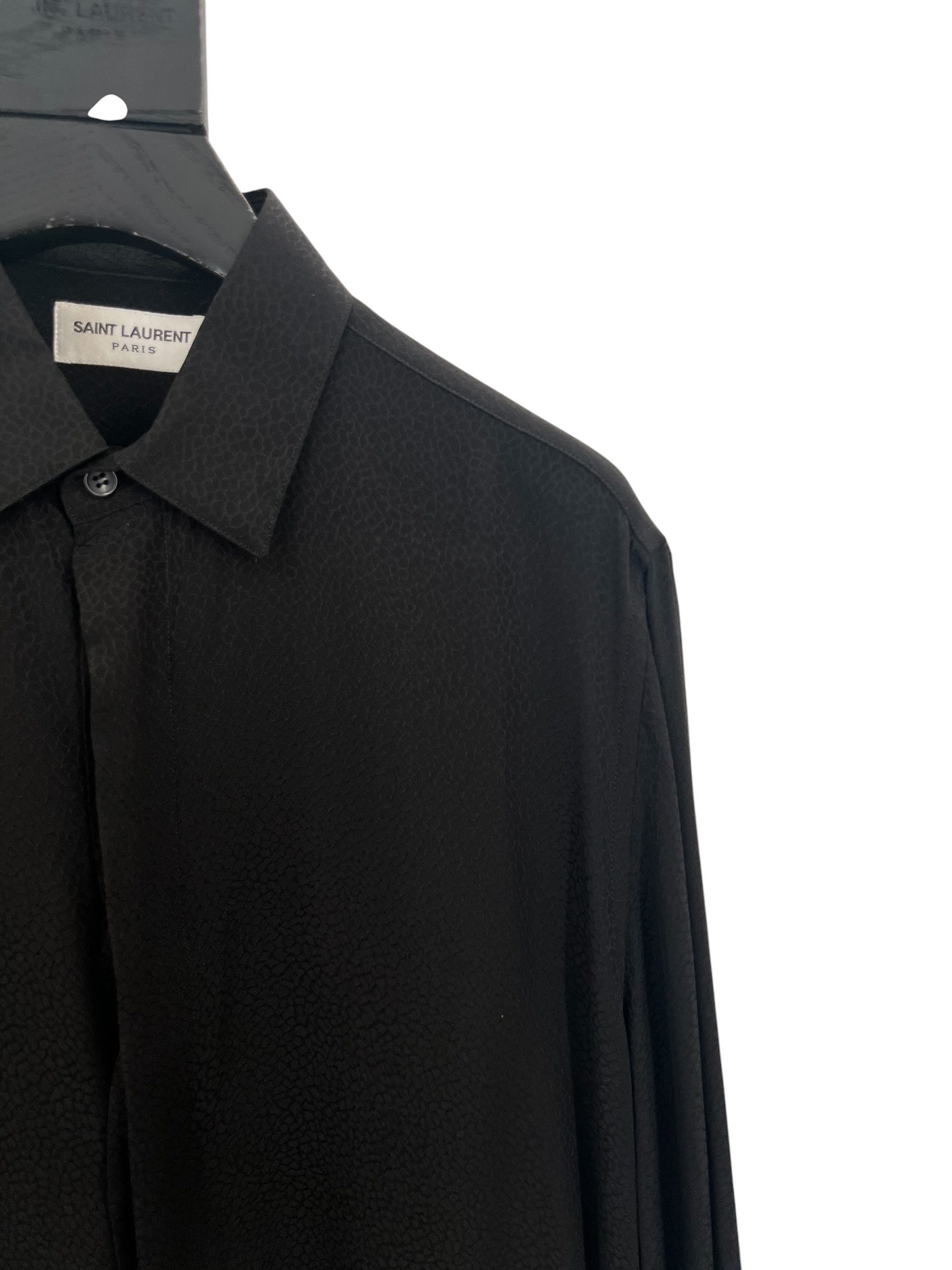 Saint Laurent Paris Saint Laurent Matt & Shiny Finish Shirt Size US S / EU 44-46 / 1 - 2 Thumbnail