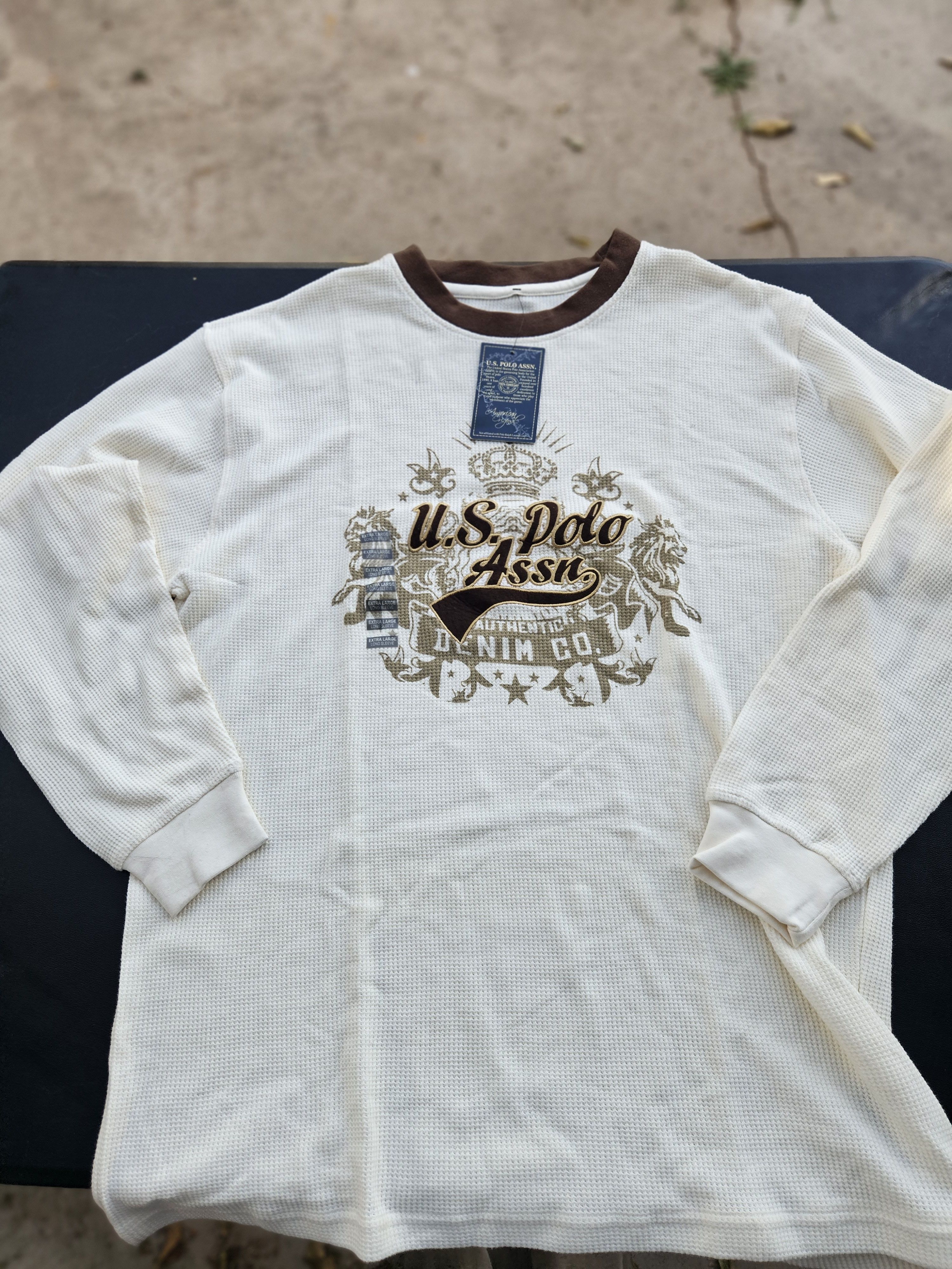 U.S. Polo Assn. U.S Polo Assn. Y2K NWT Crewneck Thermal Sweater Size US XL / EU 56 / 4 - 1 Thumbnail