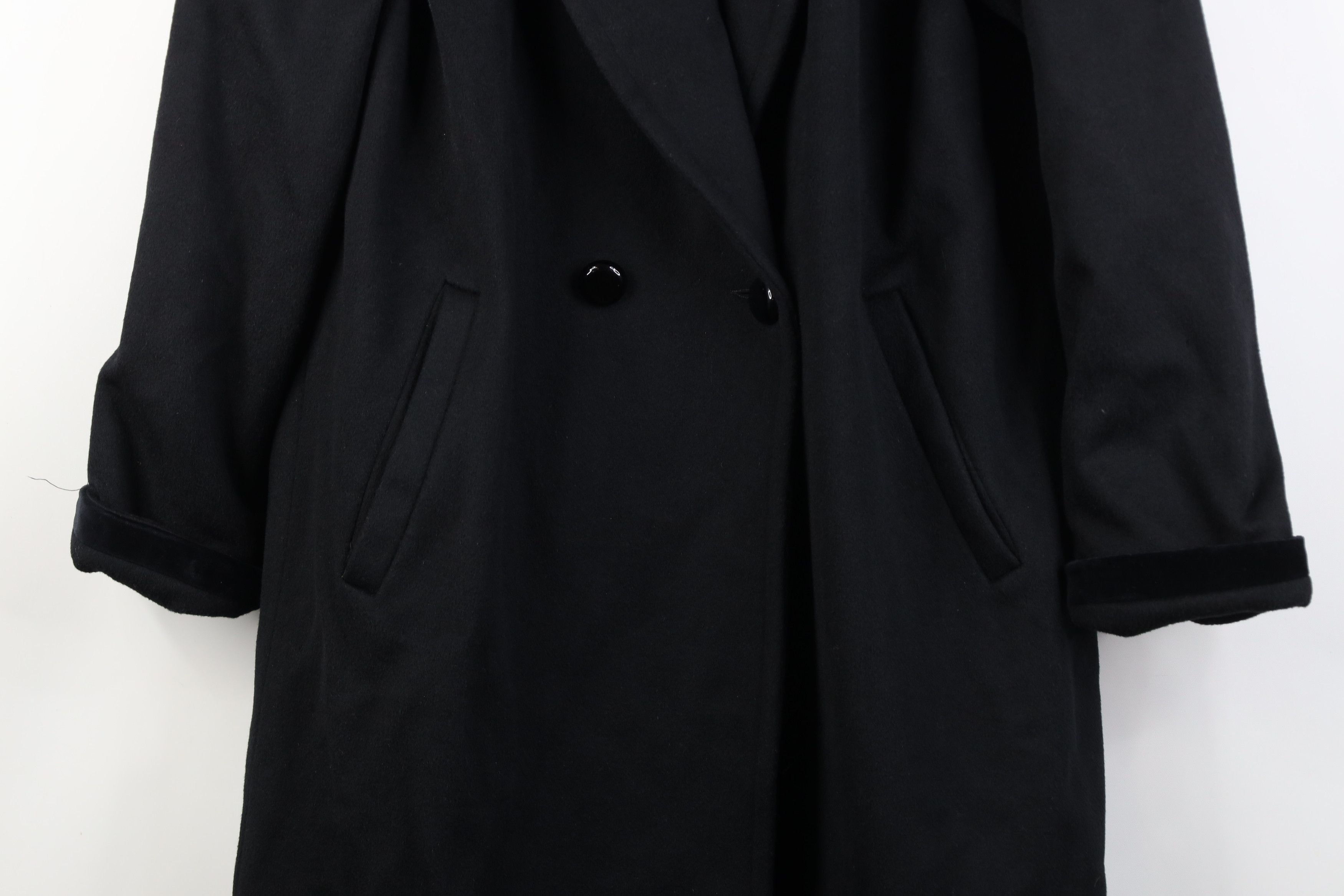 Vintage Vintage 90s Streetwear Trim Heavy Wool Overcoat Jacket USA Size XL / US 12-14 / IT 48-50 - 3 Thumbnail