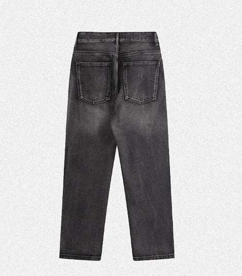 Japanese Brand × Jean Street Wash Distressed Straight Jeans Size US 32 / EU 48 - 4 Thumbnail