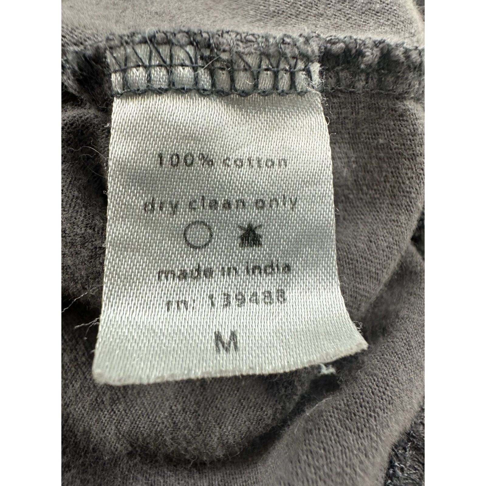 MNML Mnml Shirt Mens Medium Gray Short Sleeve Crew Neck Cotton Single Stitch T-Shirt Regular Fit Size US M / EU 48-50 / 2 - 4 Thumbnail