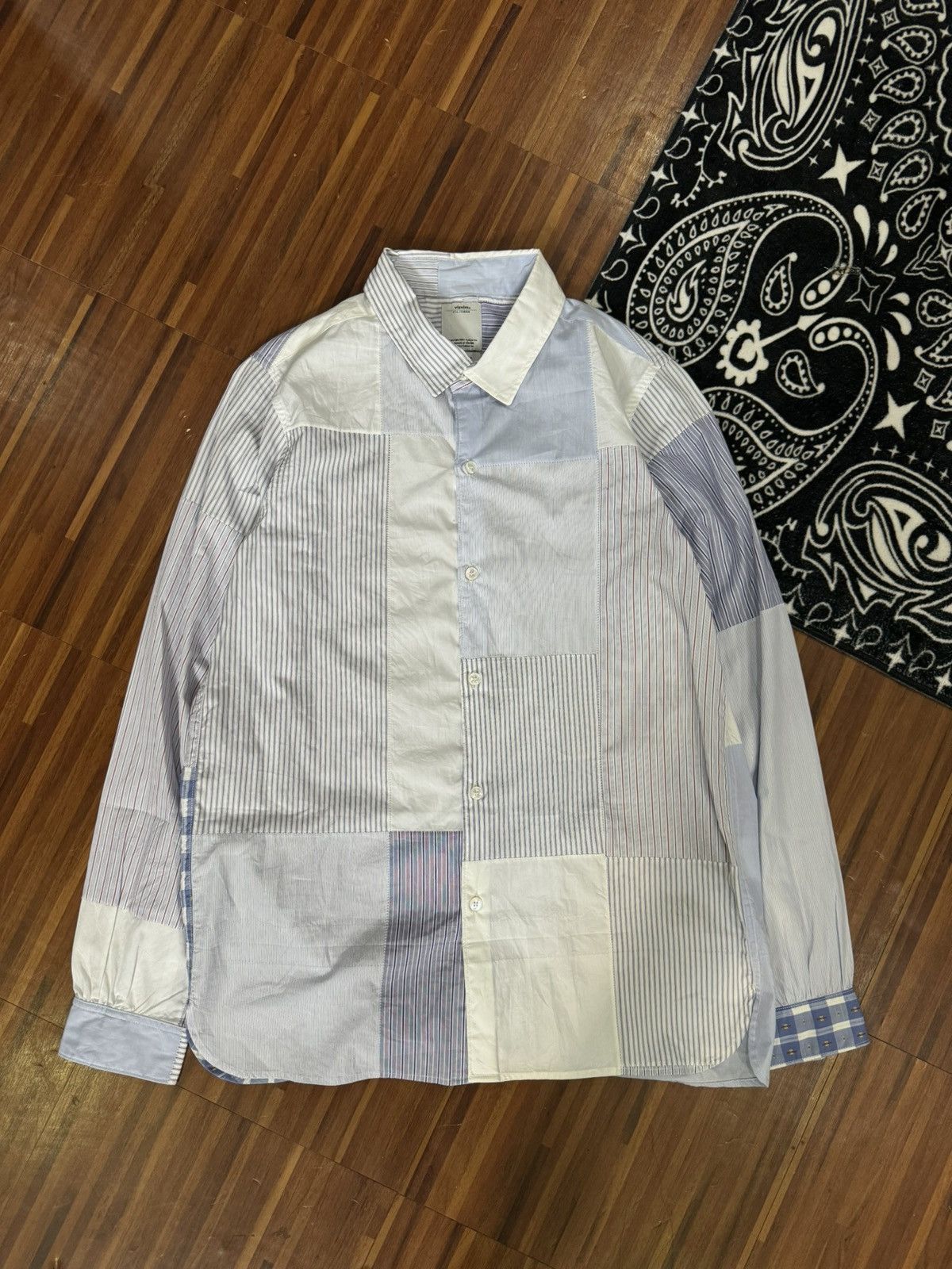 VISVIM 16SS LONG RIDER SHIRT L/S FLUX PW Rider Shirt Blue