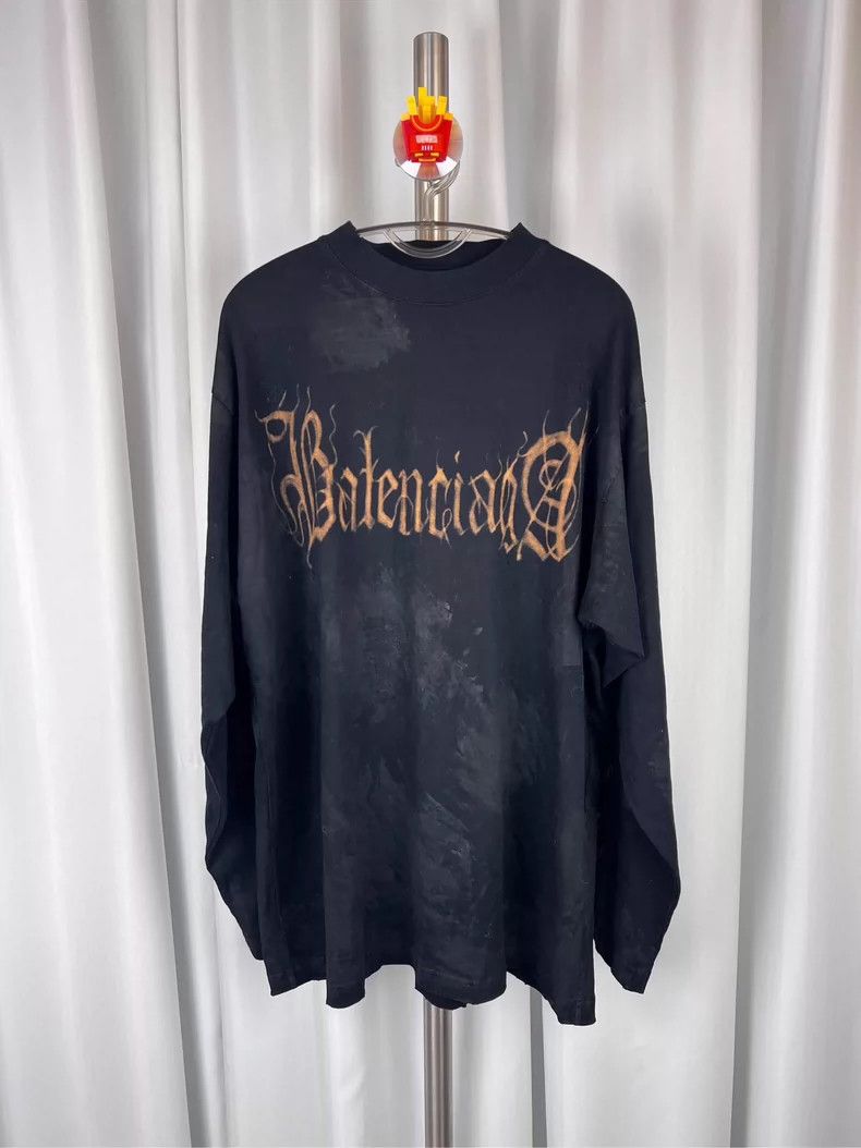 Balenciaga Balenciaga Mud dyed Sanskrit long sleeves to make old ones Size US S / EU 44-46 / 1 - 2 Thumbnail