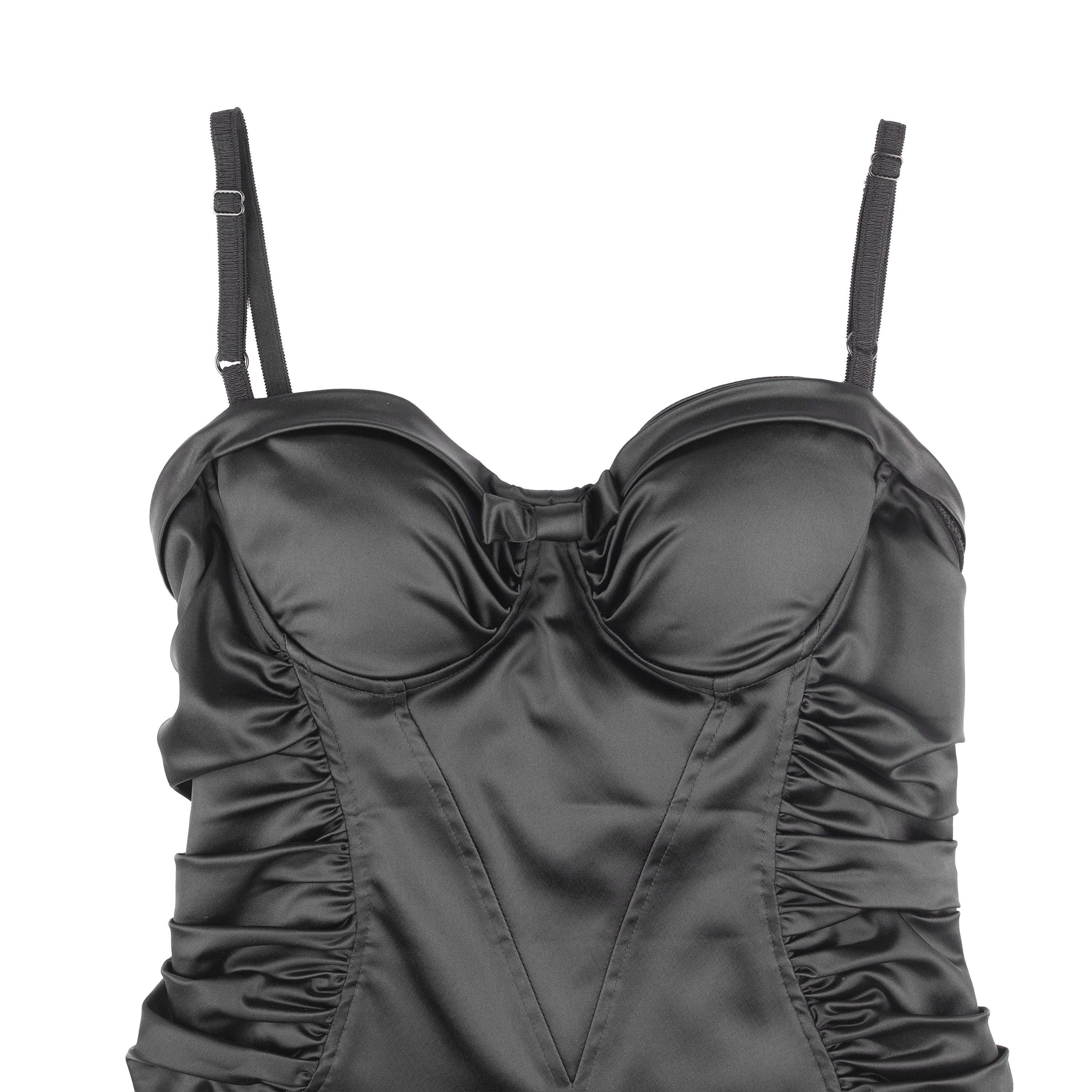 Dolce & Gabbana Dolce & Gabbana Ruched Sleeveless Vintage Bustier Dress Size M / US 6-8 / IT 42-44 - 4 Thumbnail