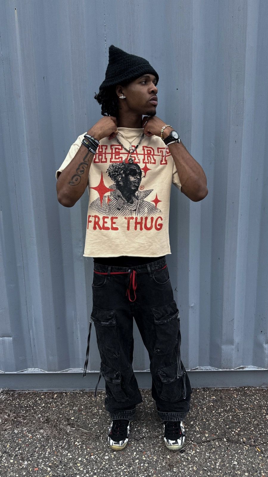 Vintage One Heart “Free Thug” Tees. Size US S / EU 44-46 / 1 - 3 Thumbnail