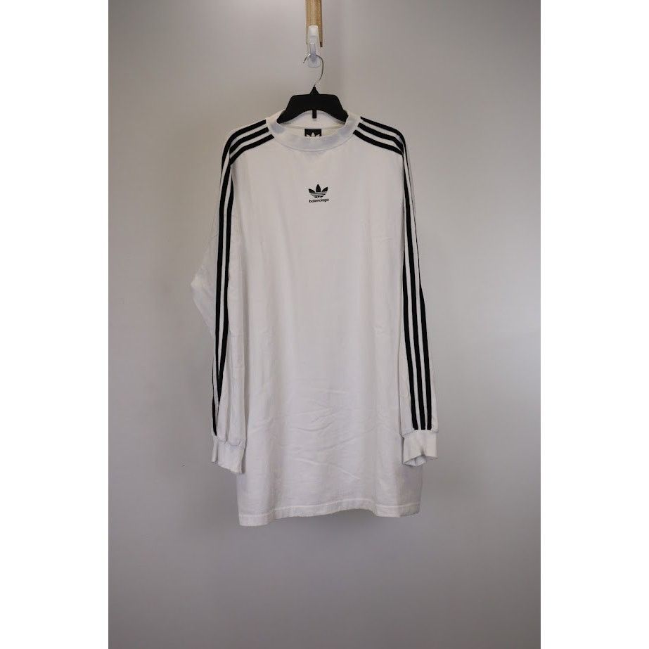 Adidas × Balenciaga o1rshd1 Long Sleeve T-Shirt in White Size US XL / EU 56 / 4 - 1 Thumbnail