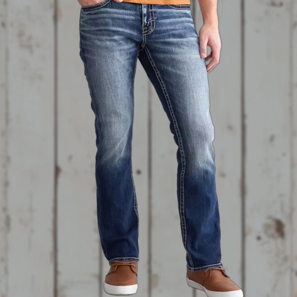 Vintage BKE Alec Straight Stretch Jean Mens Size 32x34 Light Low Rise Denim Actual 30x34 Size US 32 / EU 48 - 1 Thumbnail