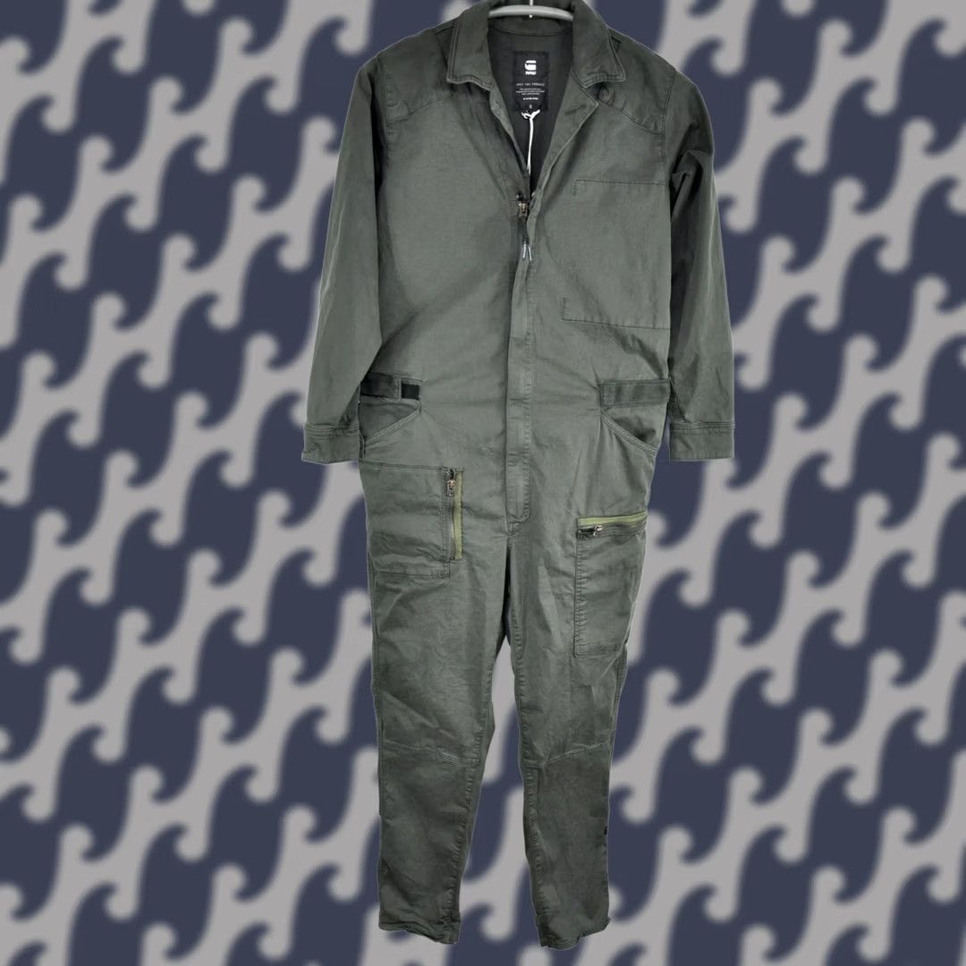 G-Star G-Star POWEL BOILERSUIT JUMPSUIT WMN L/S DK COMBAT KING STRETCH Green XS-Size S Size 28" / US 6 / IT 42 - 1 Thumbnail