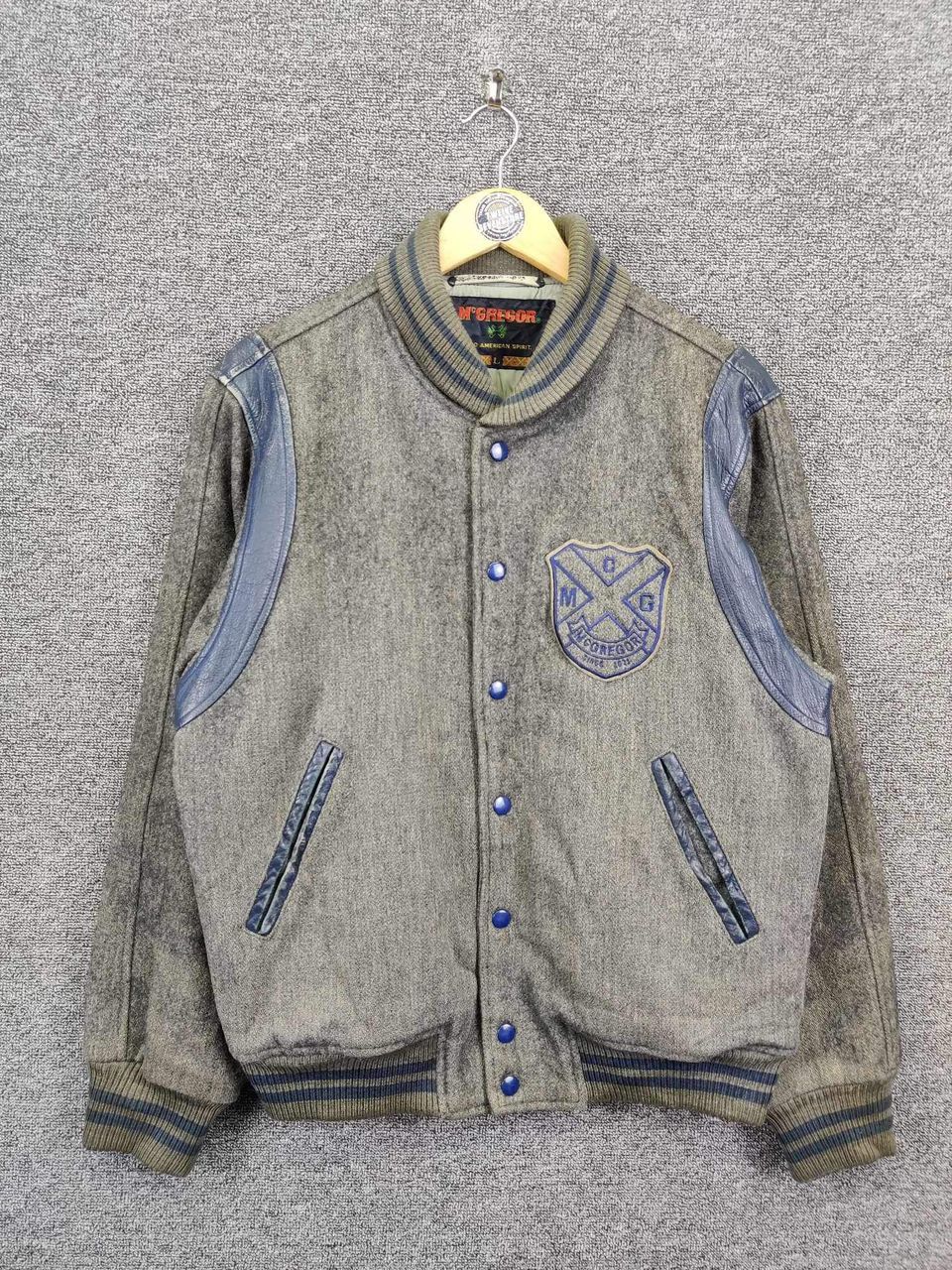 McGregor Vintage 80's McGregor Wool Varsity Leather Jacket Size US M / EU 48-50 / 2 - 1 Thumbnail