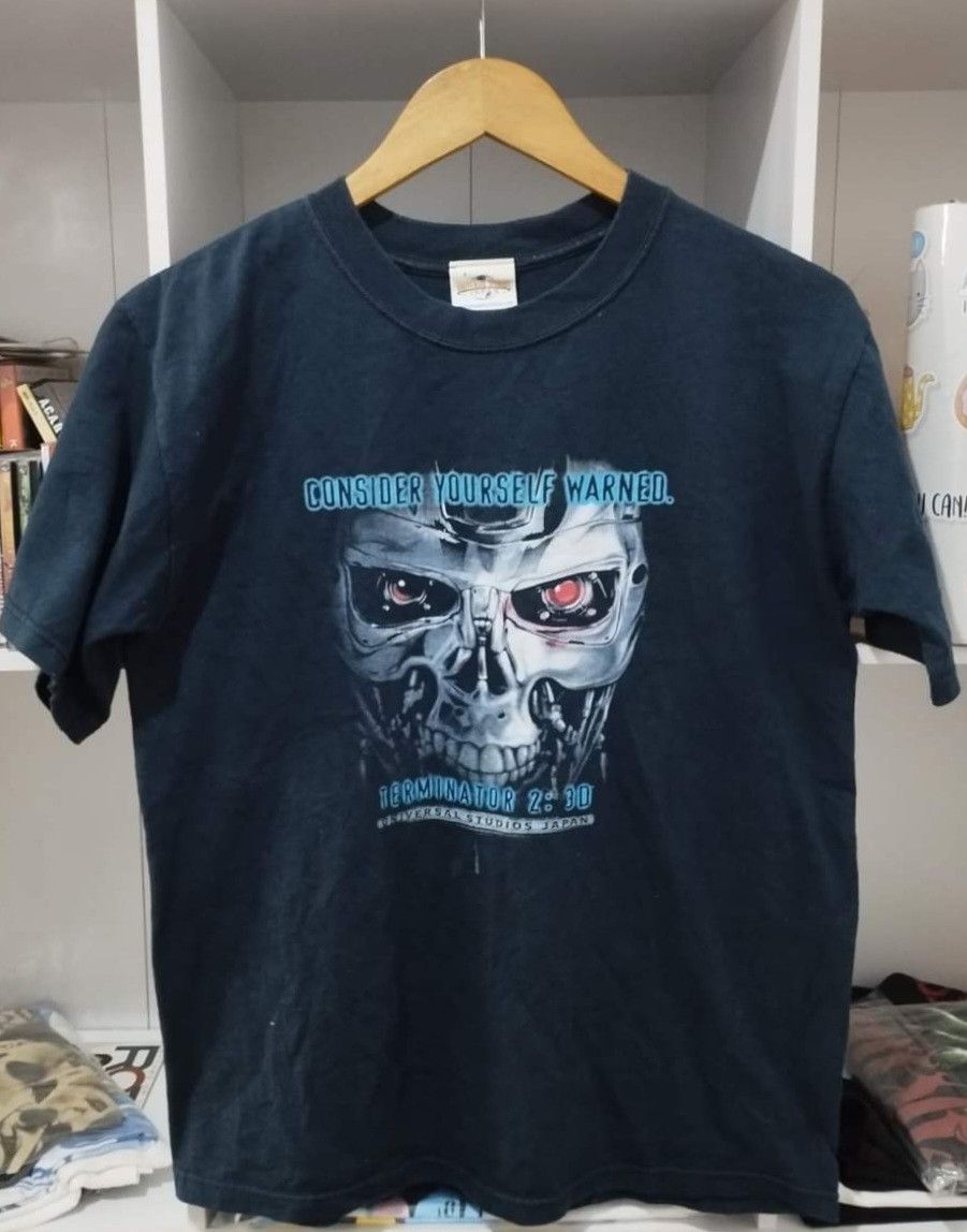 Universal Studios × Vintage VINTAGE 90s SHIRT TERMINATOR 2 Consider Yourself Warned Size US M / EU 48-50 / 2 - 4 Thumbnail