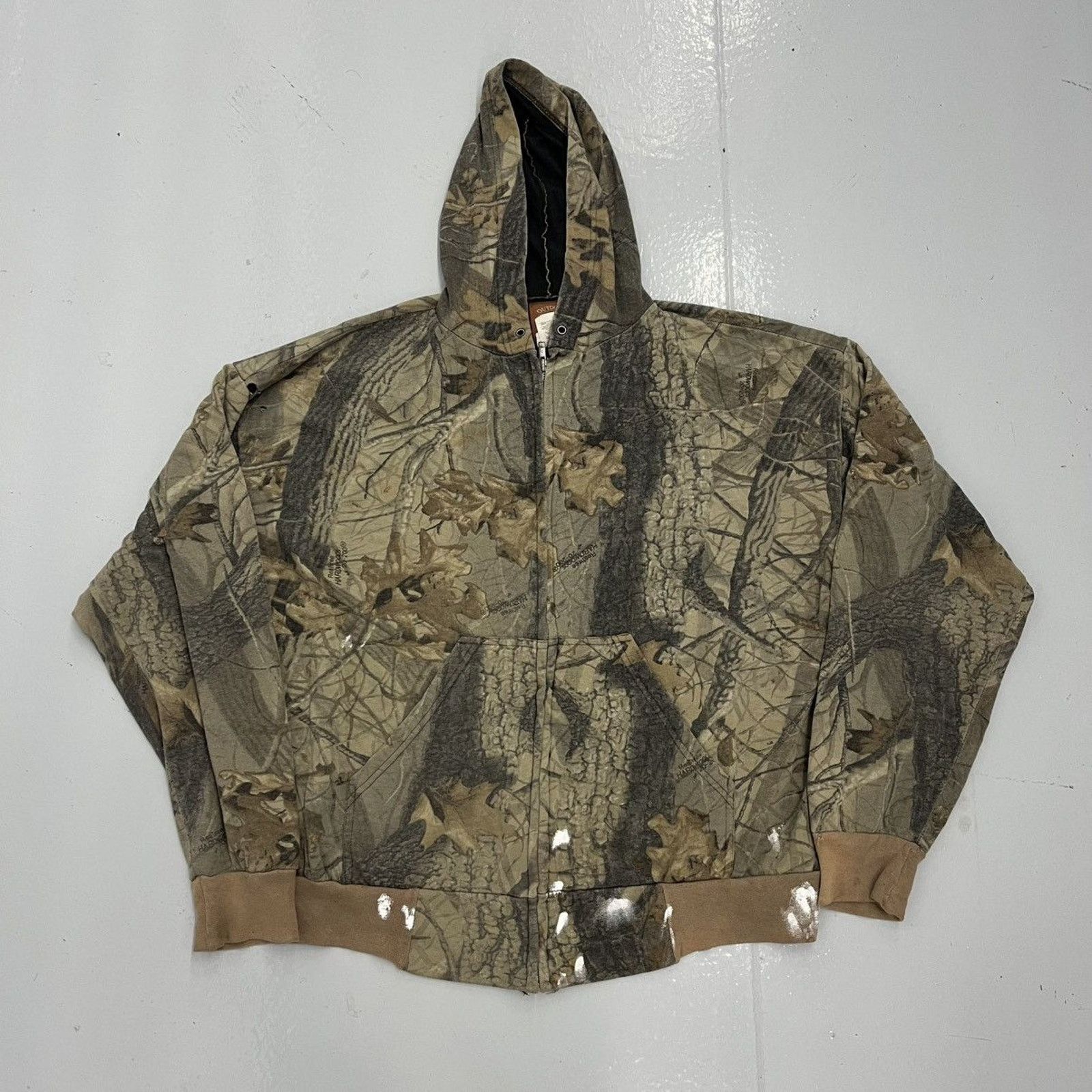 Vintage 90s Realtree Camo Zip Up Hoodie Sweatshirt