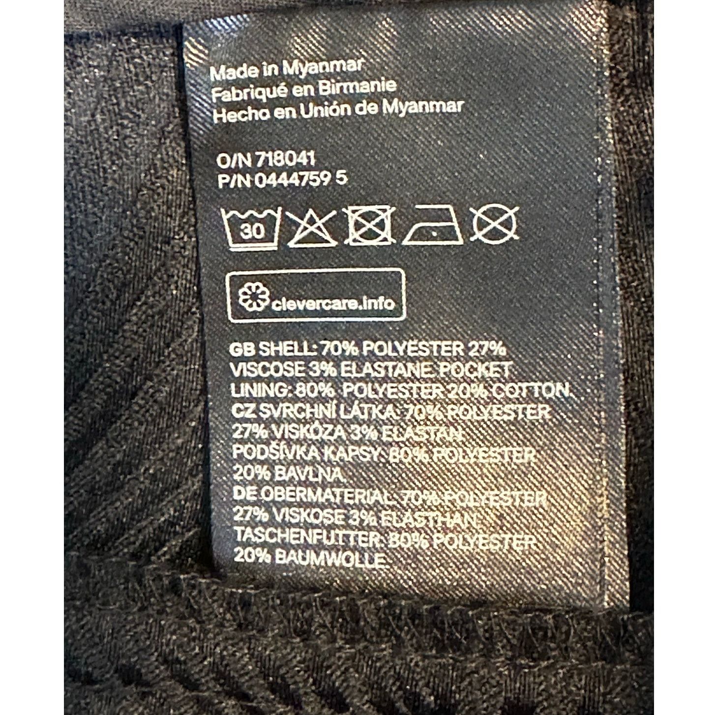H&M H&M black textured skinny ankle pants size 2 Size 26" / US 2 / IT 38 - 4 Thumbnail