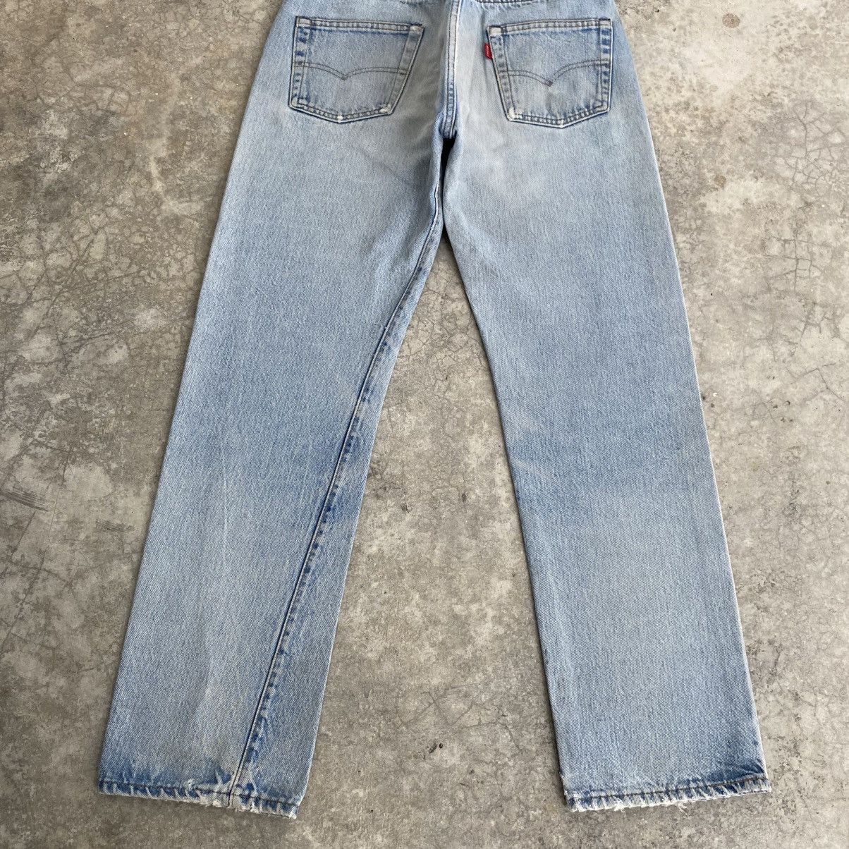 Levi's Vintage Levis 501 Stonewashed Blue Redline Distressed Jeans Size US 29 - 13 Thumbnail
