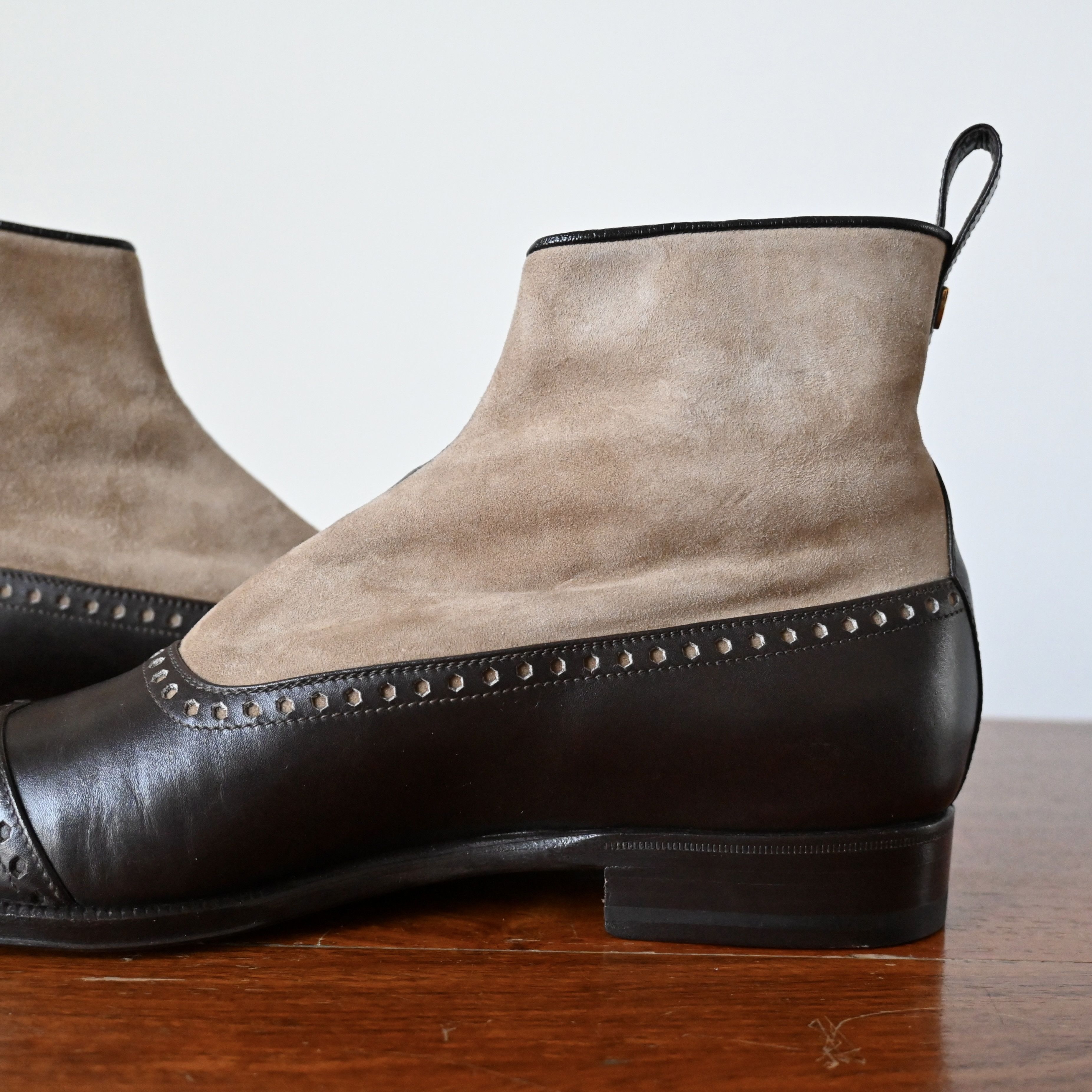 Lamborghini Enzo Bonafe x Lamborghini button ankle boots made in Italy Size US 8 / EU 41 - 10 Thumbnail