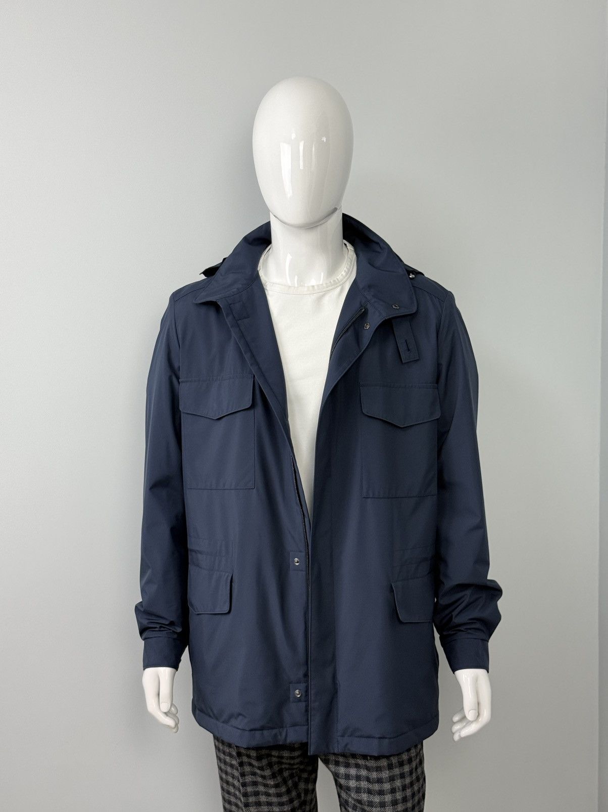 Loro Piana Loro Piana Navy Traveler Windmate Jacket Meb Size US L / EU 52-54 / 3 - 8 Thumbnail