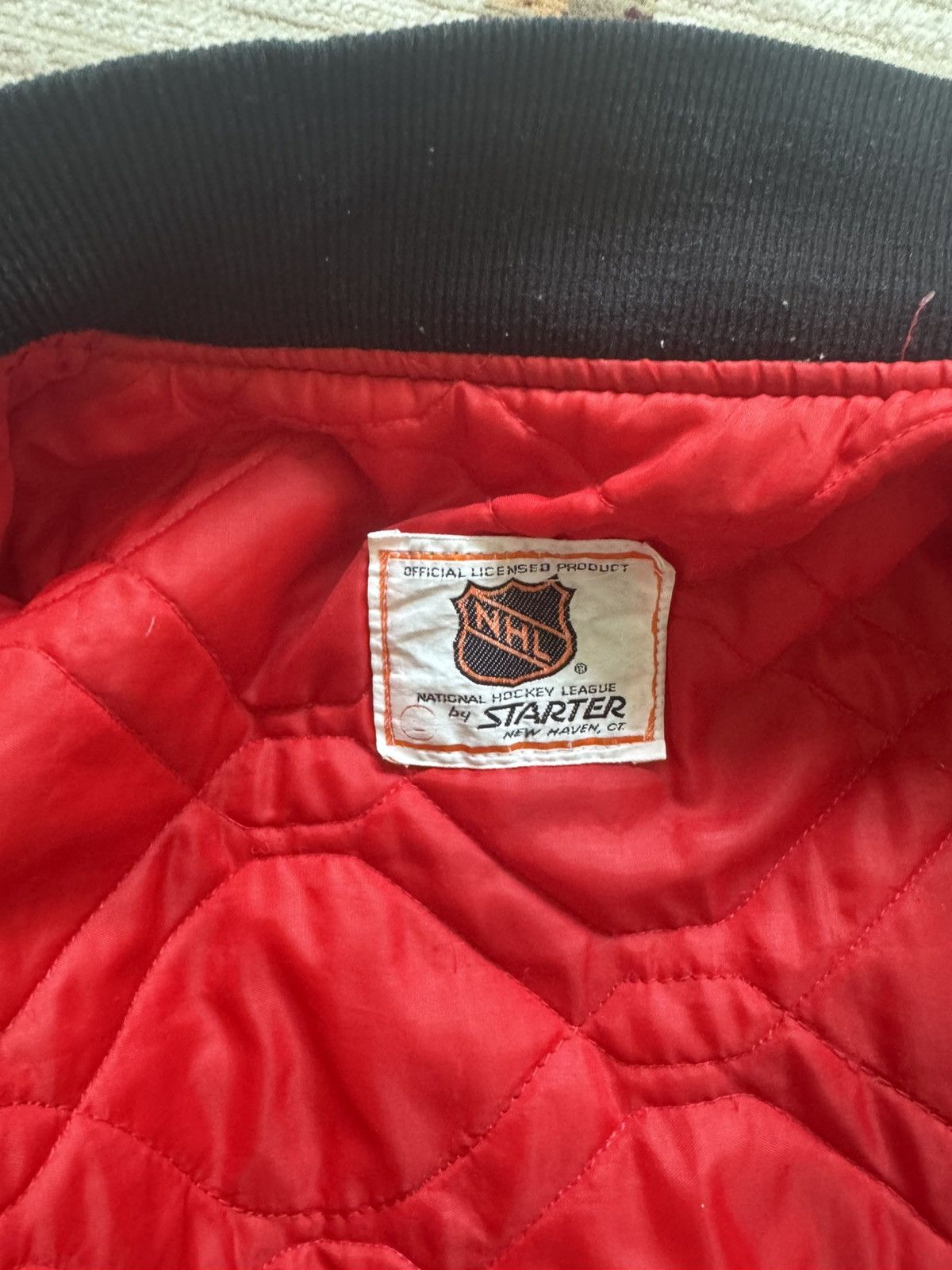 Starter Vintage Starter Chicago Blackhawks Jacket (extra Patches) Size US L / EU 52-54 / 3 - 7 Thumbnail