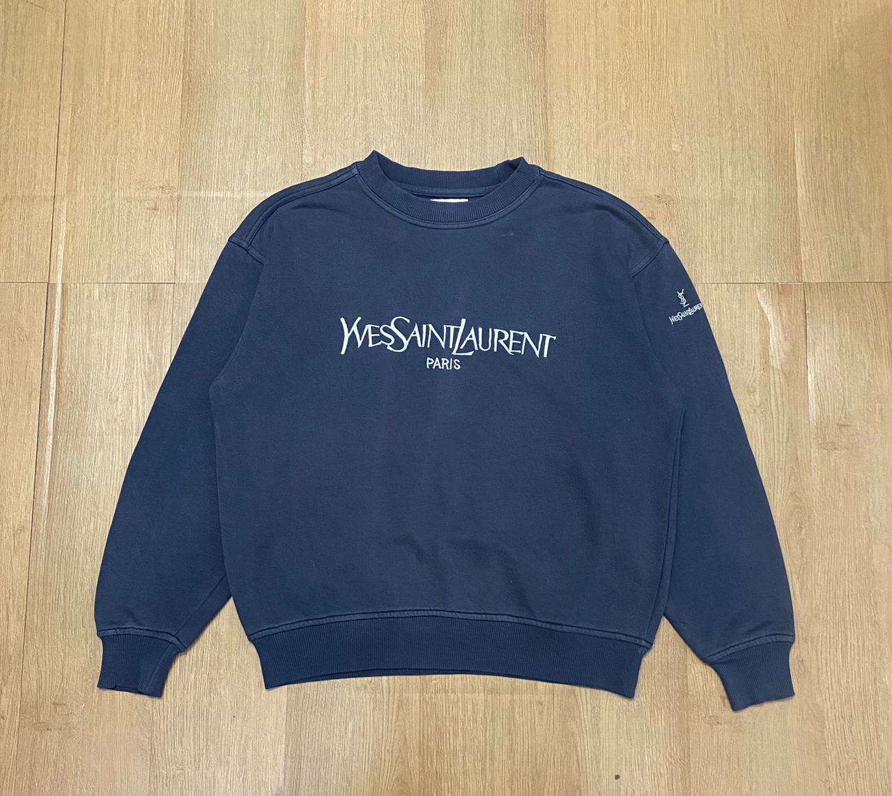 Yves Saint Laurent Vintage Yves Saint Laurent Pour Homme Sweatshirt Size US L / EU 52-54 / 3 - 1 Thumbnail