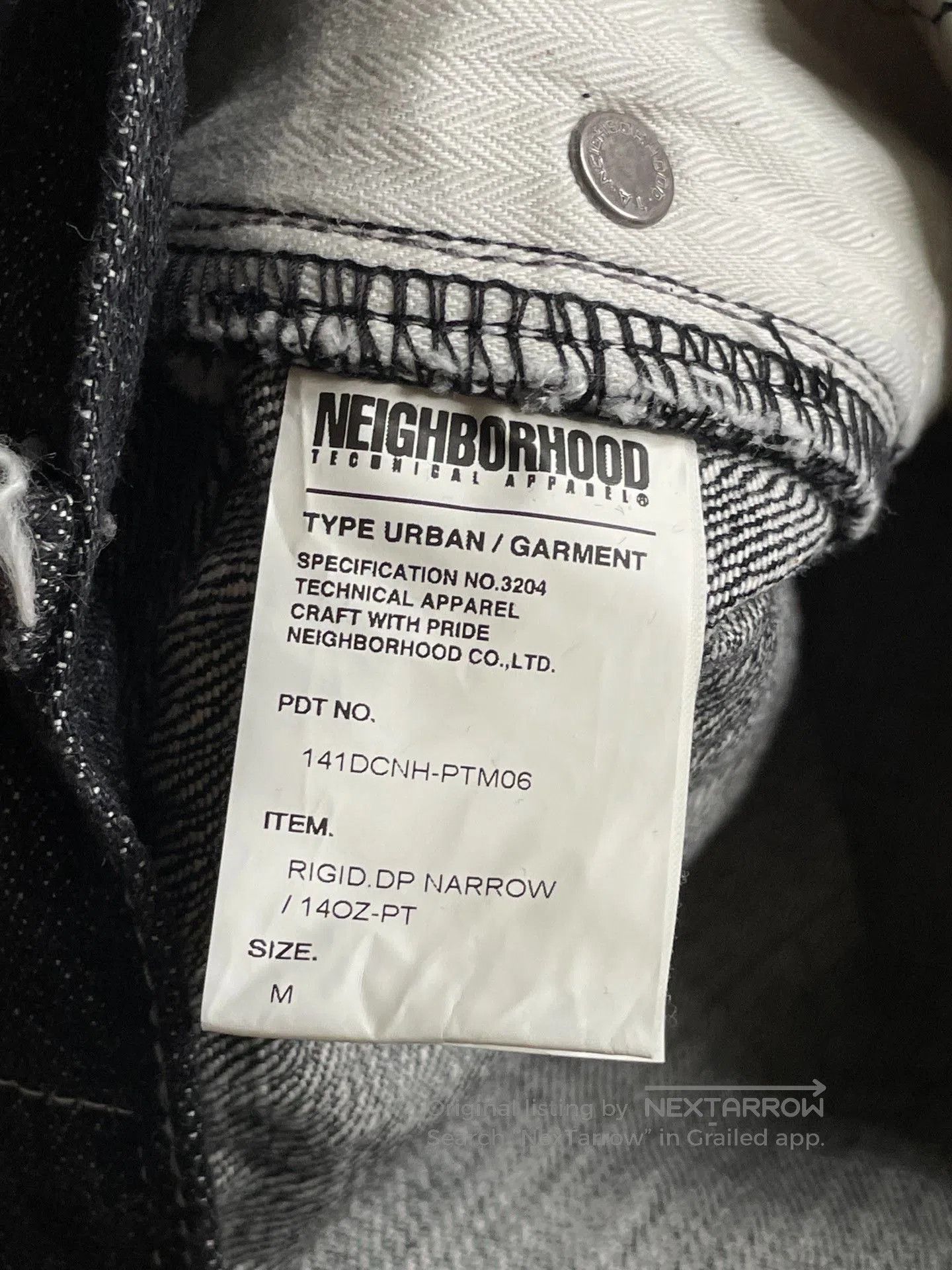 Neighborhood NEIGHBORHOOD RIGID.DP NARROW Jeans 14ss. Size US 29 - 7 Thumbnail