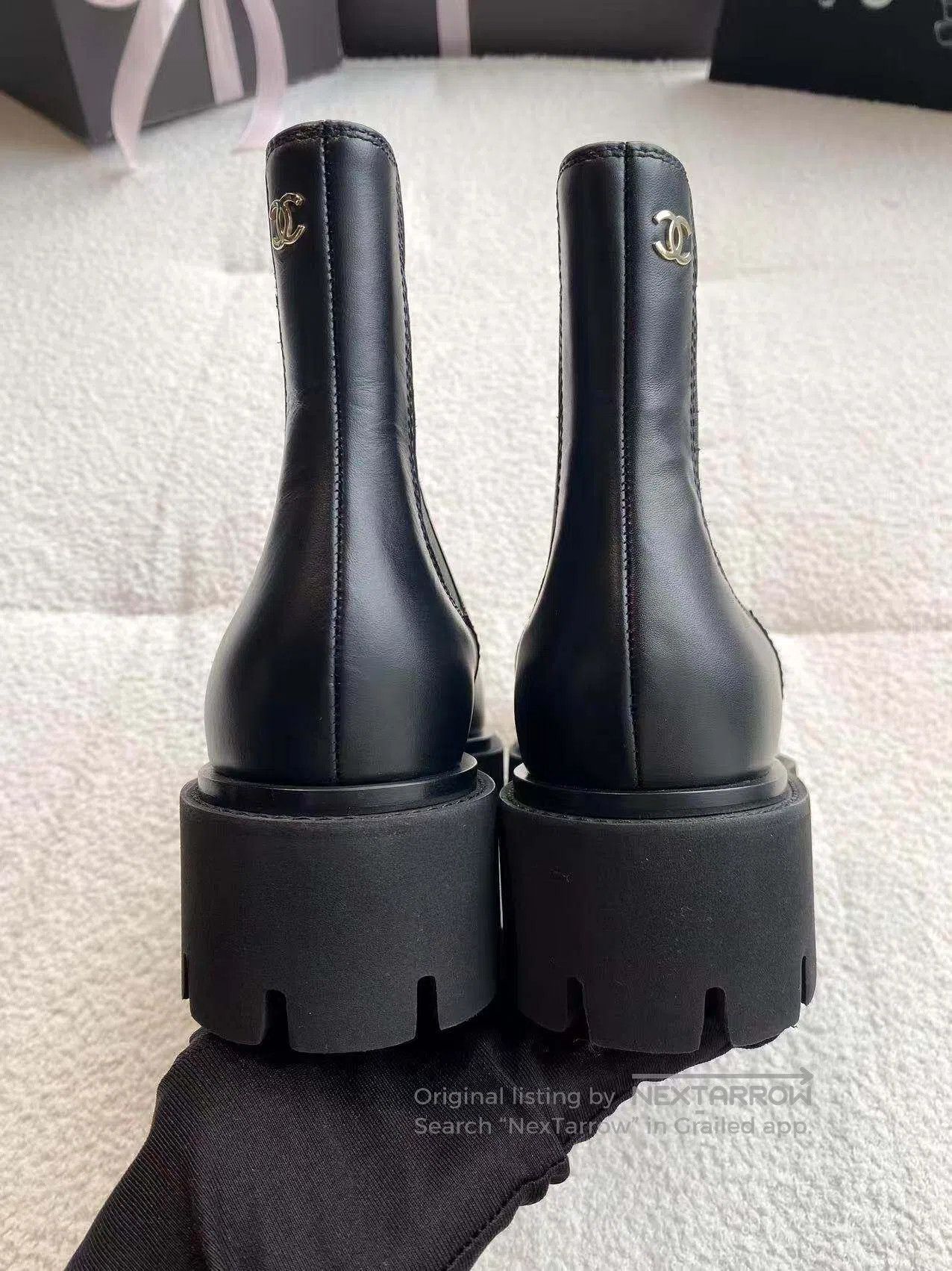 Chanel Chanel Thick-soled booties| Size US 6.5 / IT 36.5 - 5 Thumbnail