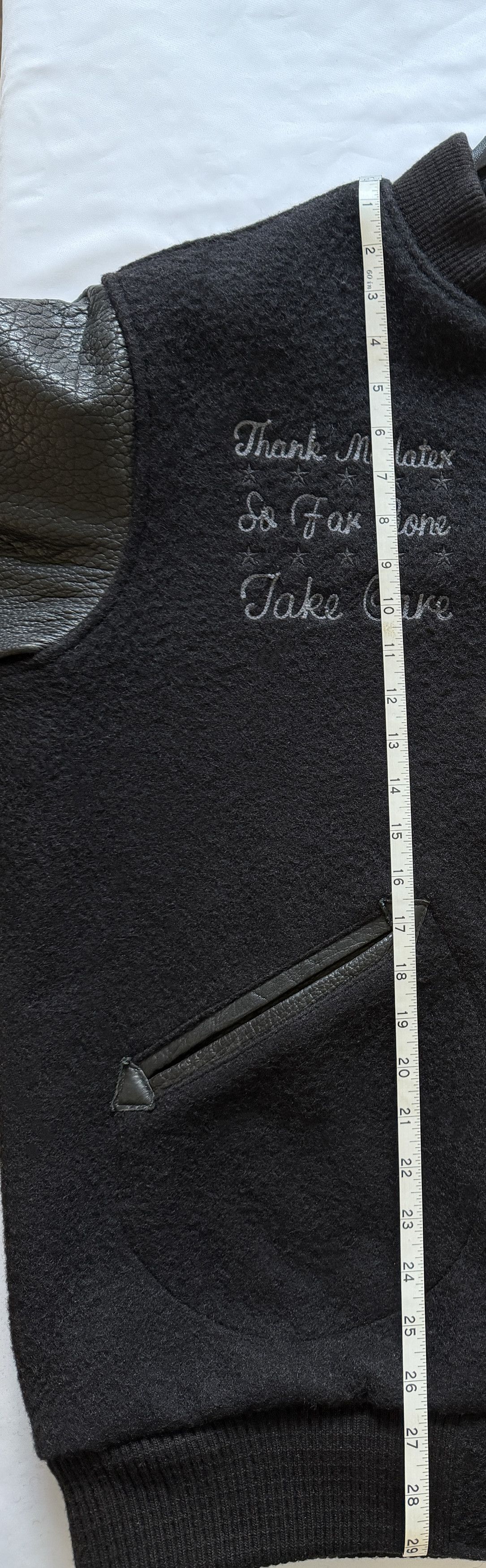 Drake 💥💎F&F💎💥🦉1/8 OVO Roots 2011 Bison Leather Wool Varsity Size US XXL / EU 58 / 5 - 6 Thumbnail