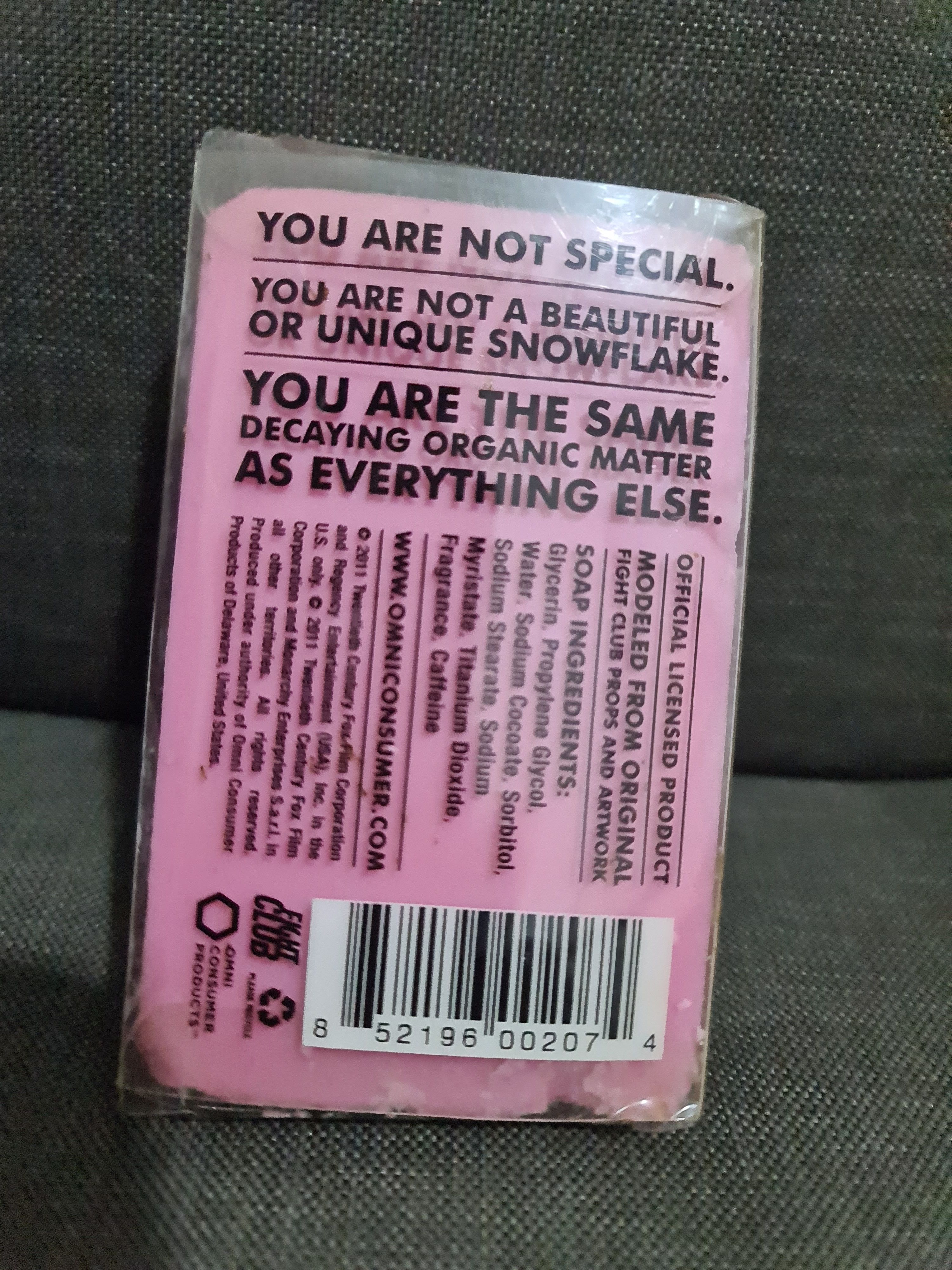 Other Fight Club soap - Officially Licensed Product by Fox Size ONE SIZE - 3 Thumbnail