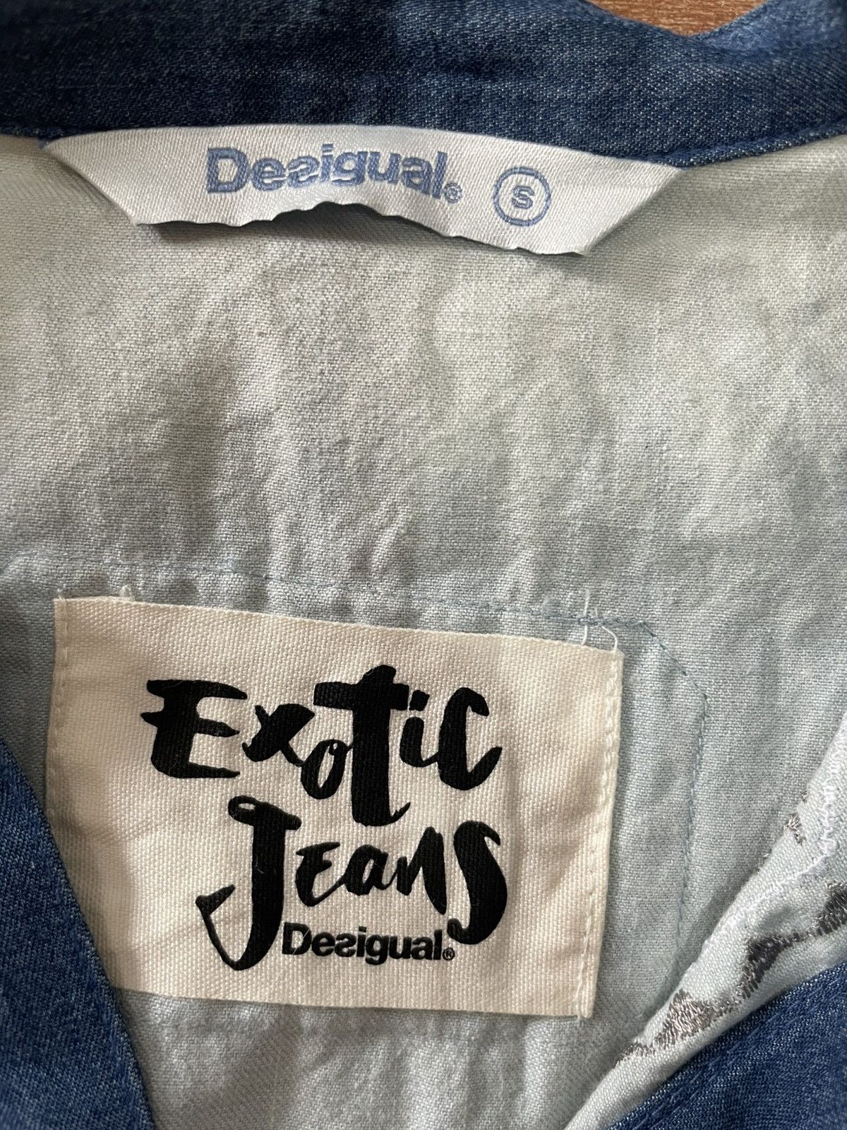 Desigual Desigual Exotic Jeans Blouse Size S / US 4 / IT 40 - 3 Thumbnail