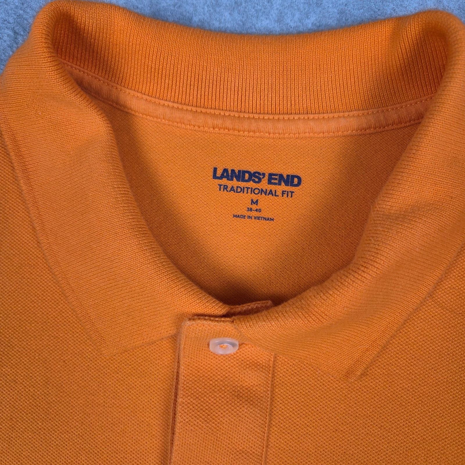 Lands' End Lands' End Mens Medium Orange Polo Shirt SC Palmetto Tree Size US M / EU 48-50 / 2 - 7 Thumbnail