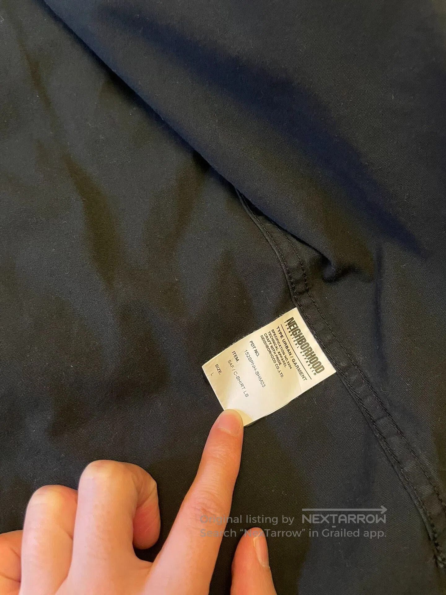 Neighborhood Neighborhood Black Classic Shirt Jacket. Size US L / EU 52-54 / 3 - 5 Thumbnail