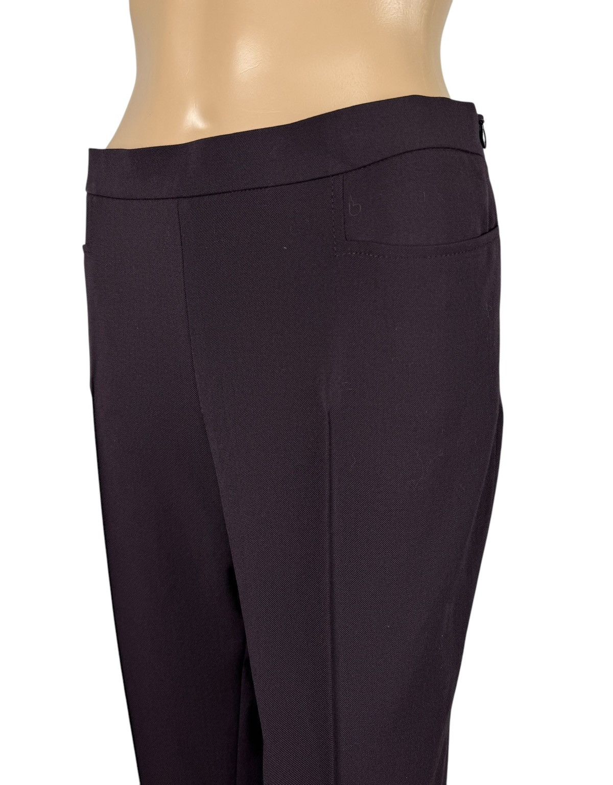 Akris Akris Punto Wool-Polyester Dress Pants Purple size IT44 US8 Size 30" / US 8 / IT 44 - 9 Thumbnail
