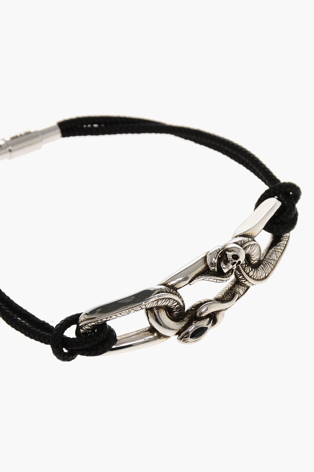 Alexander McQueen og1mm0925 Size: M / Rope Loop Bracelet in Black Size ONE SIZE - 3 Thumbnail
