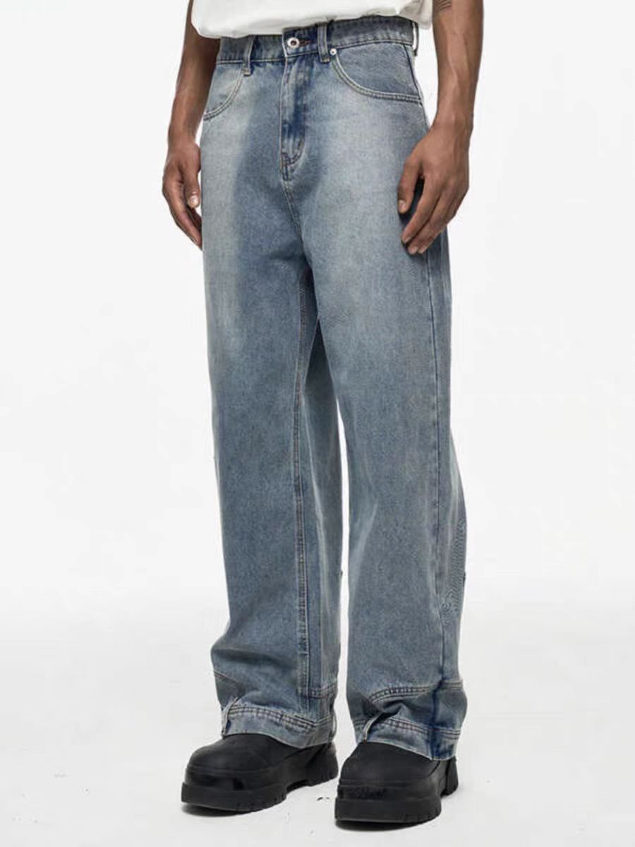 Japanese Brand × Jean High Street Washed and Aged Casual Loose Jeans Size US 34 / EU 50 - 2 Thumbnail