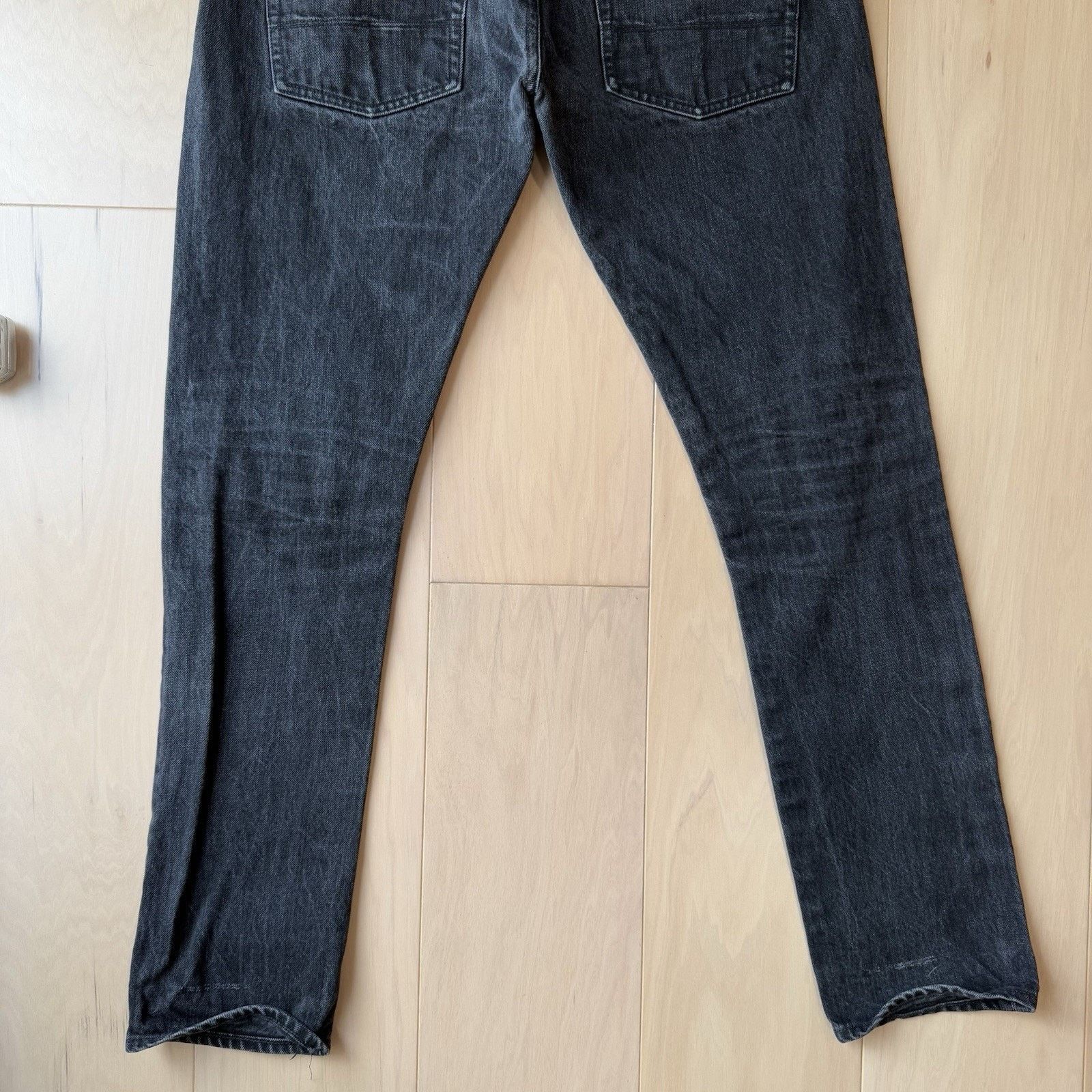 Tellason Tellason Selvedge Jeans 33 Black Dark Wash Denim Slim Size US 33 - 9 Thumbnail