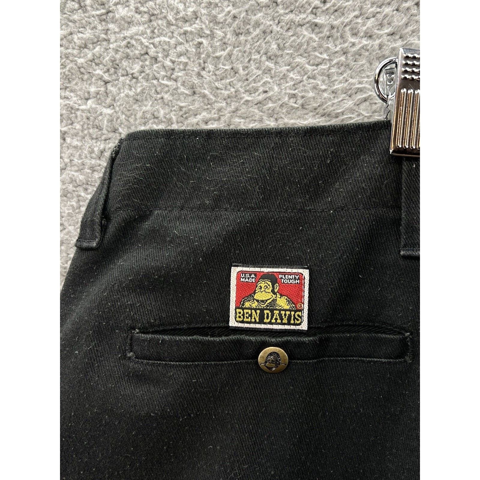 Ben Davis Ben Davis Black Pants Mens 44 Original Chino Wide Leg Baggy Size US 44 / EU 60 - 3 Thumbnail
