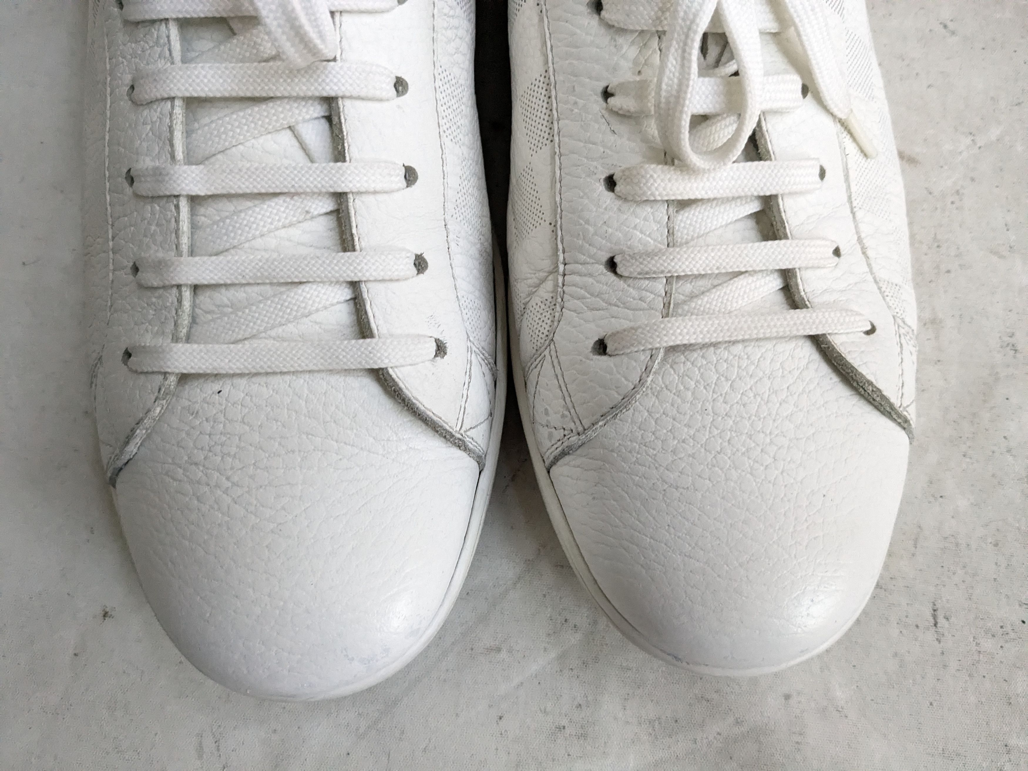 Louis Vuitton Louis Vuitton Sneakers White 10 Monogram Logo High Tops Size US 10 / EU 43 - 3 Thumbnail