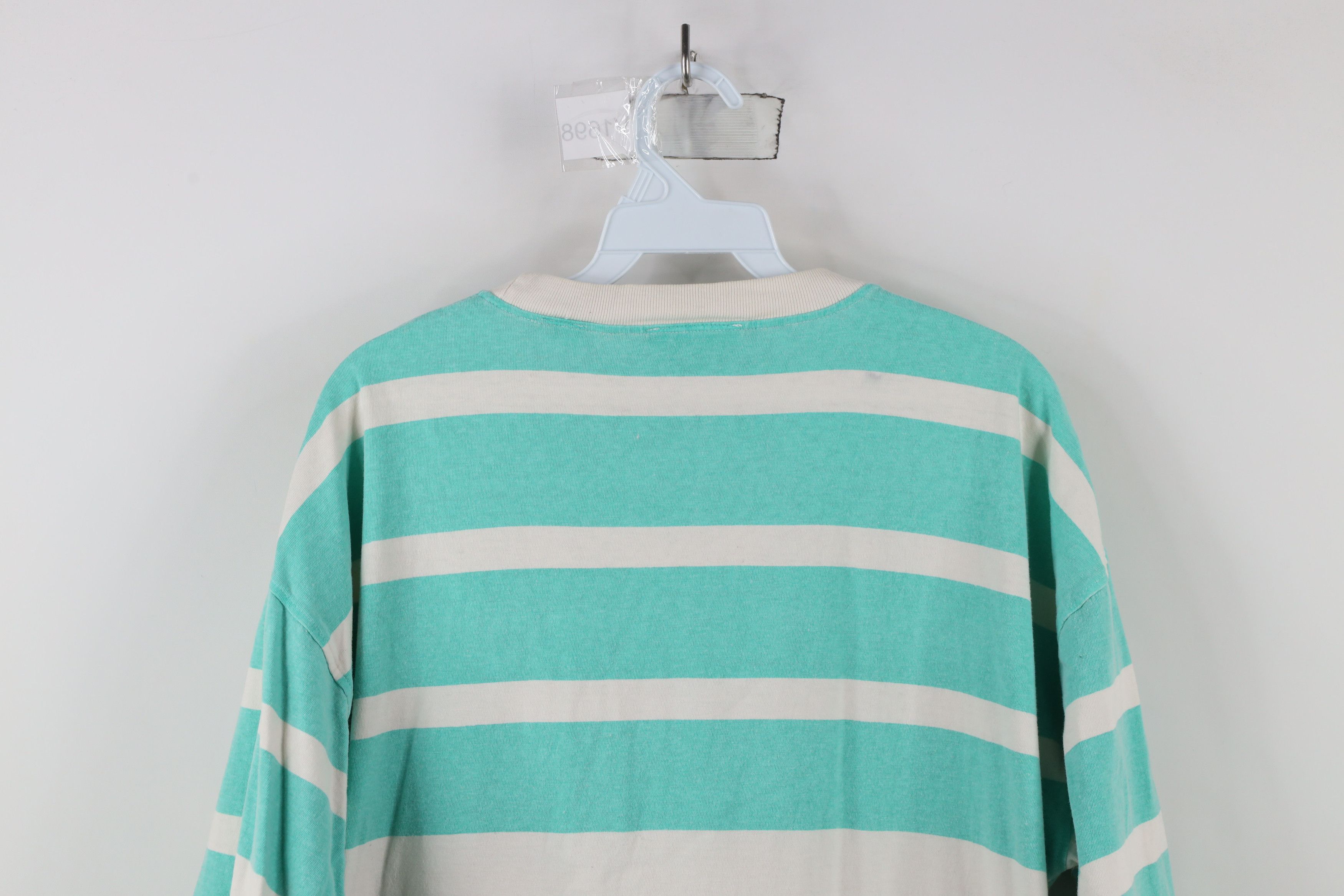Vintage Vintage 90s Streetwear Fit Striped Pocket T-Shirt Cotton Size US L / EU 52-54 / 3 - 9 Thumbnail