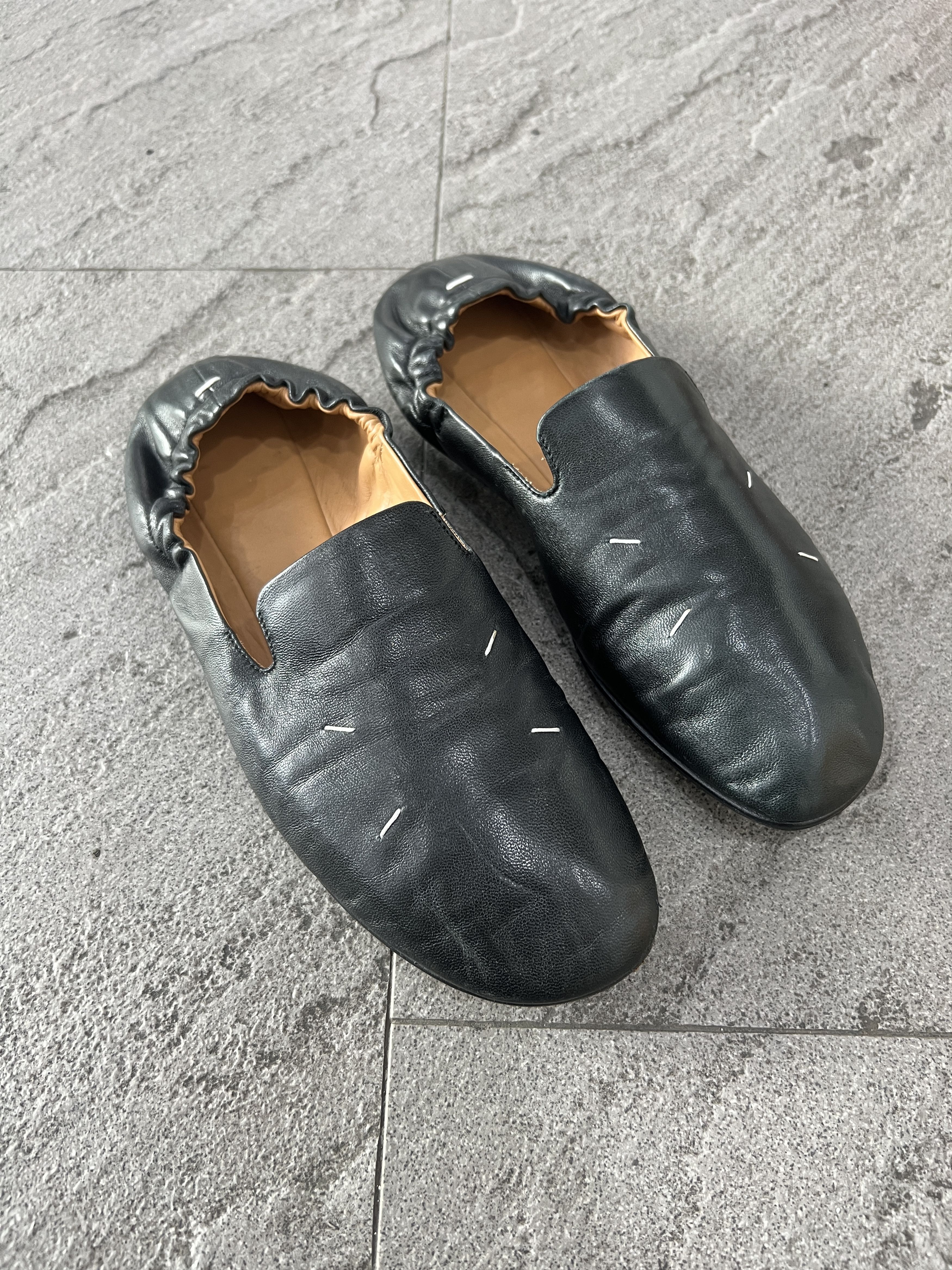 Maison Margiela Maison Margiela Four Stitch Leather Slip On EU37 Size US 7 / IT 37 - 4 Thumbnail