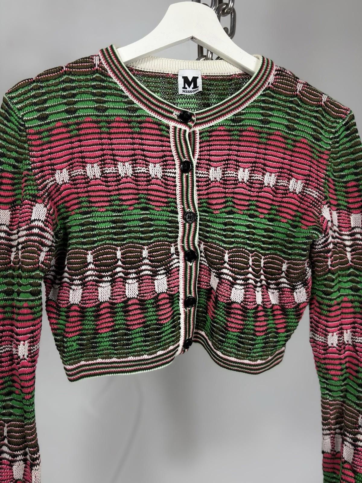 Missoni Missoni Multicoloured Cropped Cardigan Size M / US 6-8 / IT 42-44 - 2 Thumbnail