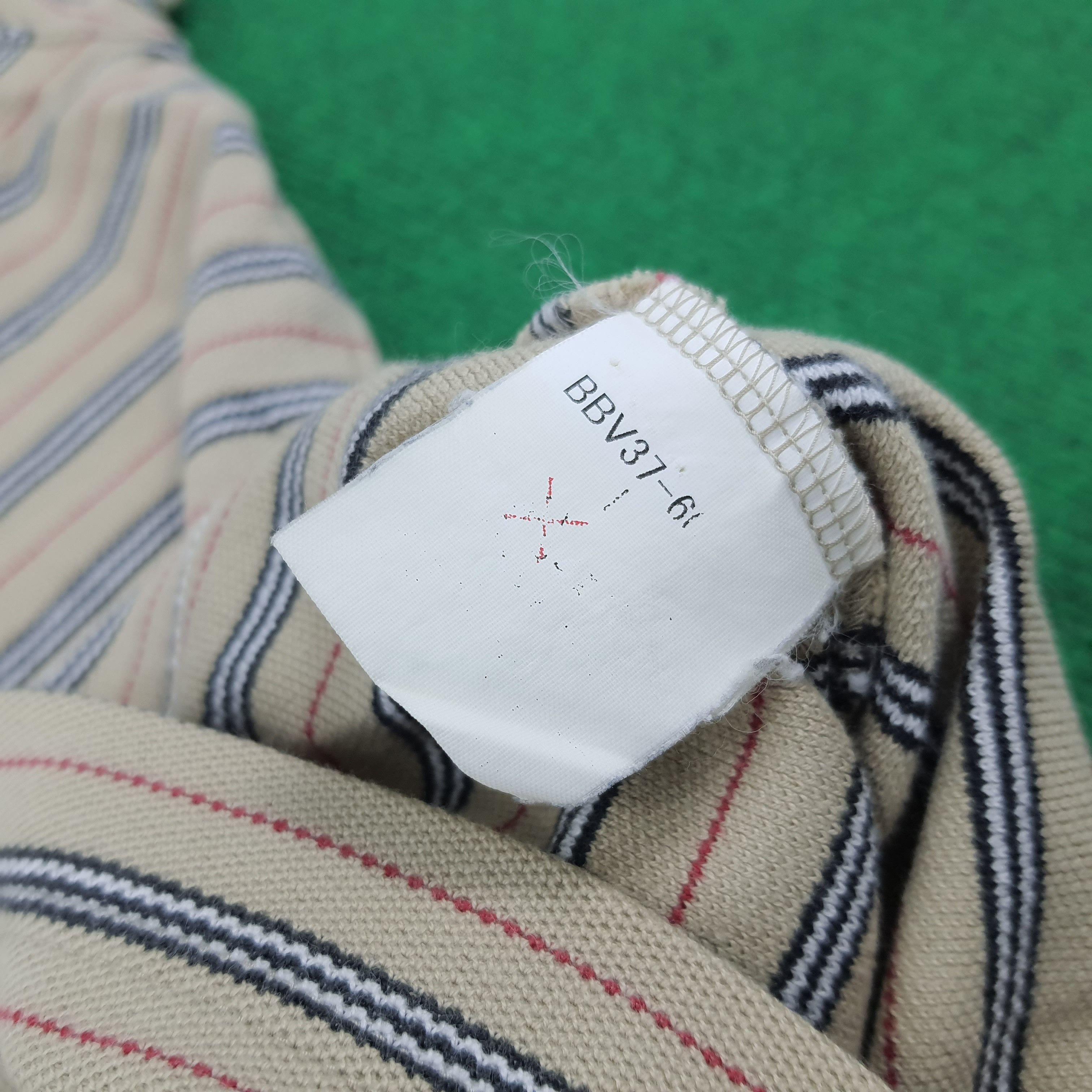 Burberry × Vintage Vintage Burberry London Striped Tshirt Size US L / EU 52-54 / 3 - 5 Thumbnail